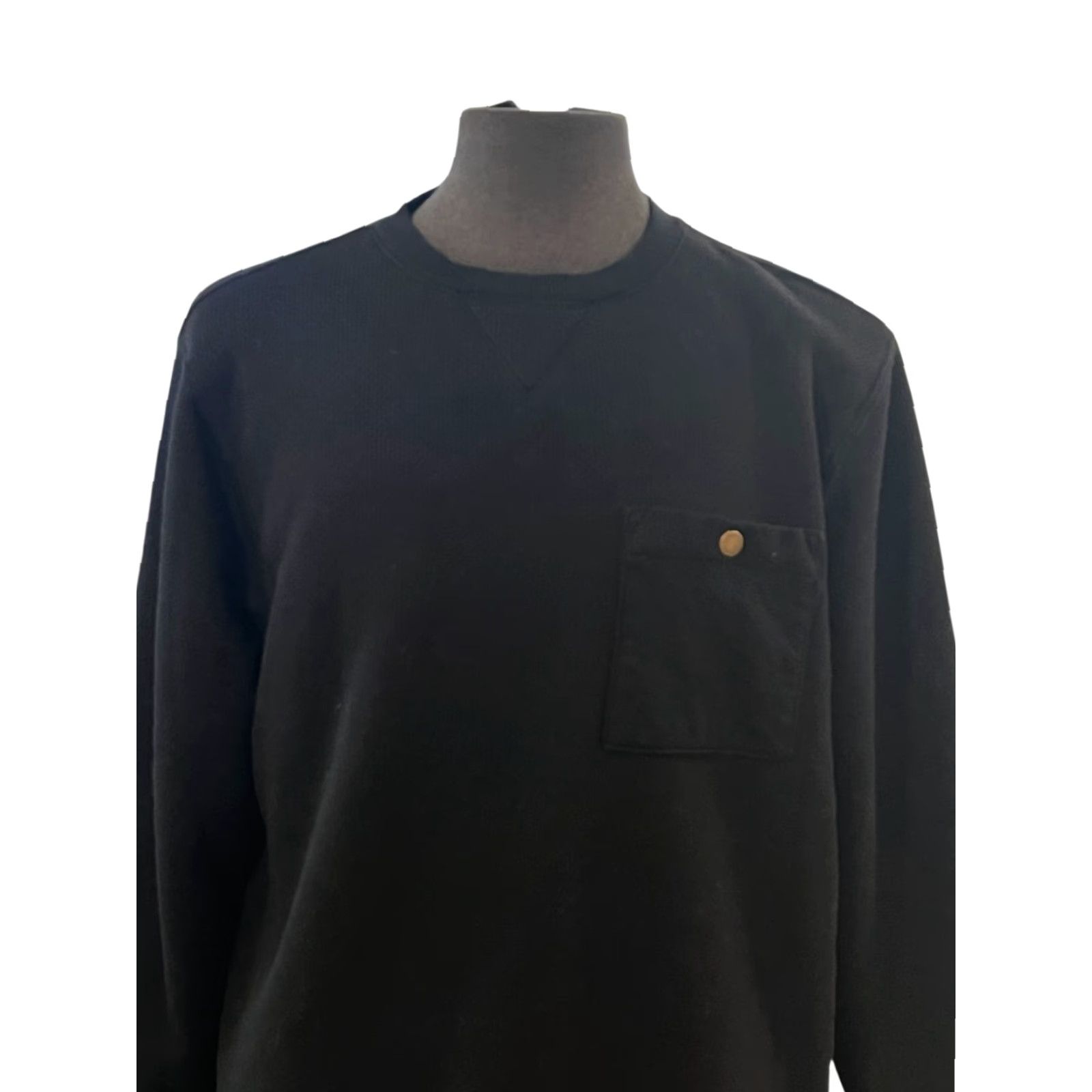 Vintage Coleman Sweatshirt Shirt Pullover Mens XL Black Sherpa Lined Thermal Long Sleeve Size US XL / EU 56 / 4 - 2 Thumbnail