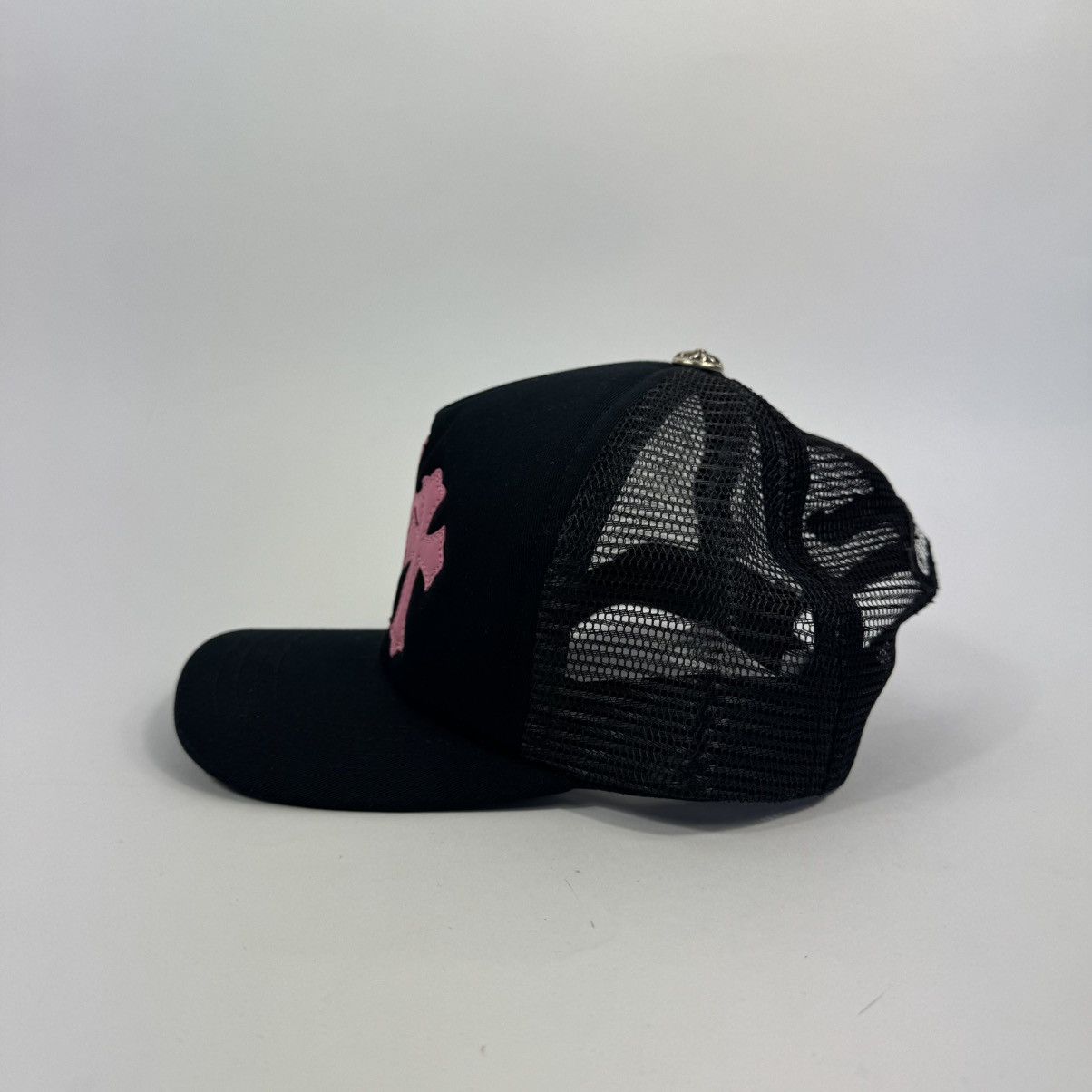 Chrome Hearts TRIPLE PINK CROSS PATCH TRUCKER CAP (RARE) Size ONE SIZE - 6 Thumbnail
