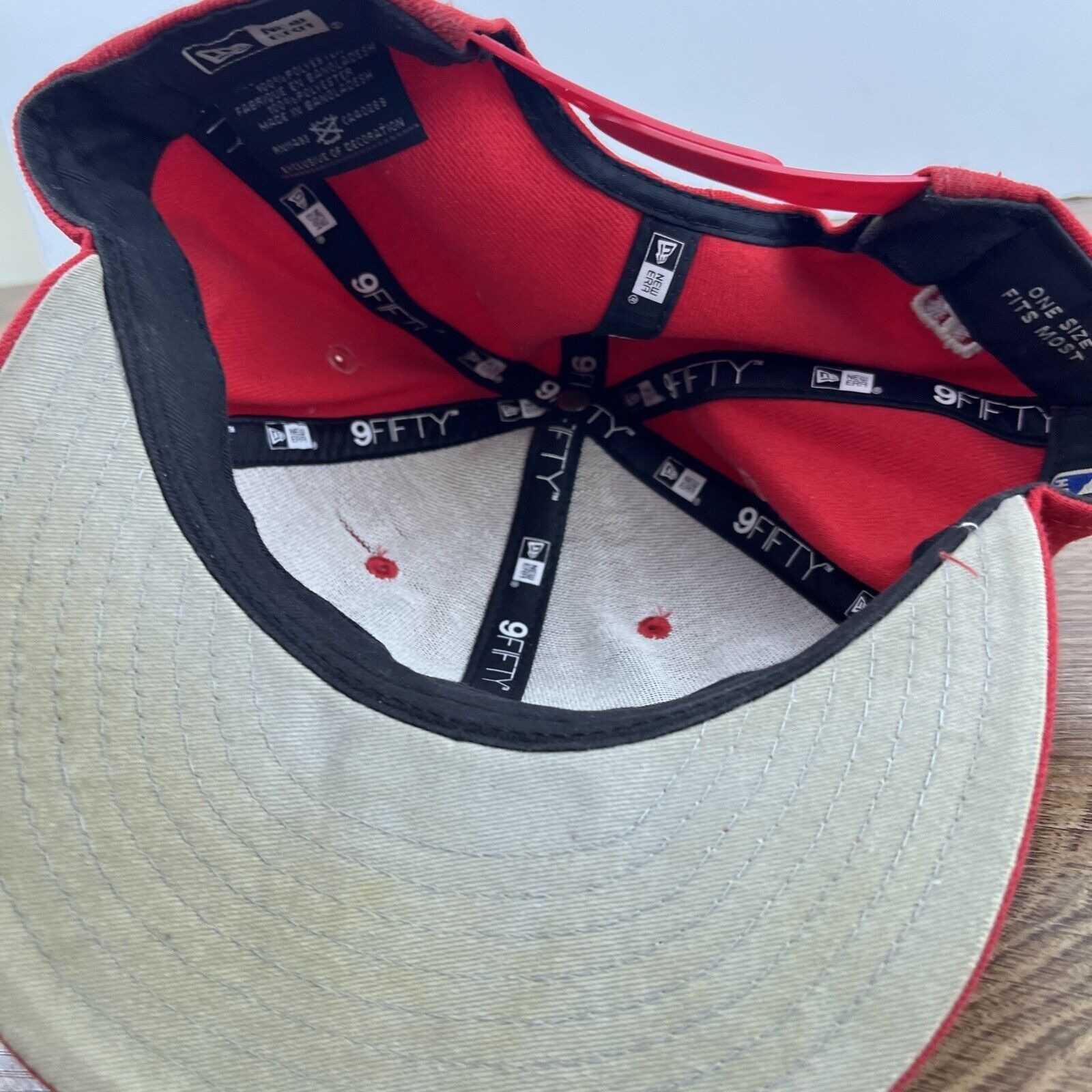 New Era Chicago Bulls Snapback Hat New Era 9FIFTY Red Hat Adjustable Size ONE SIZE - 13 Thumbnail