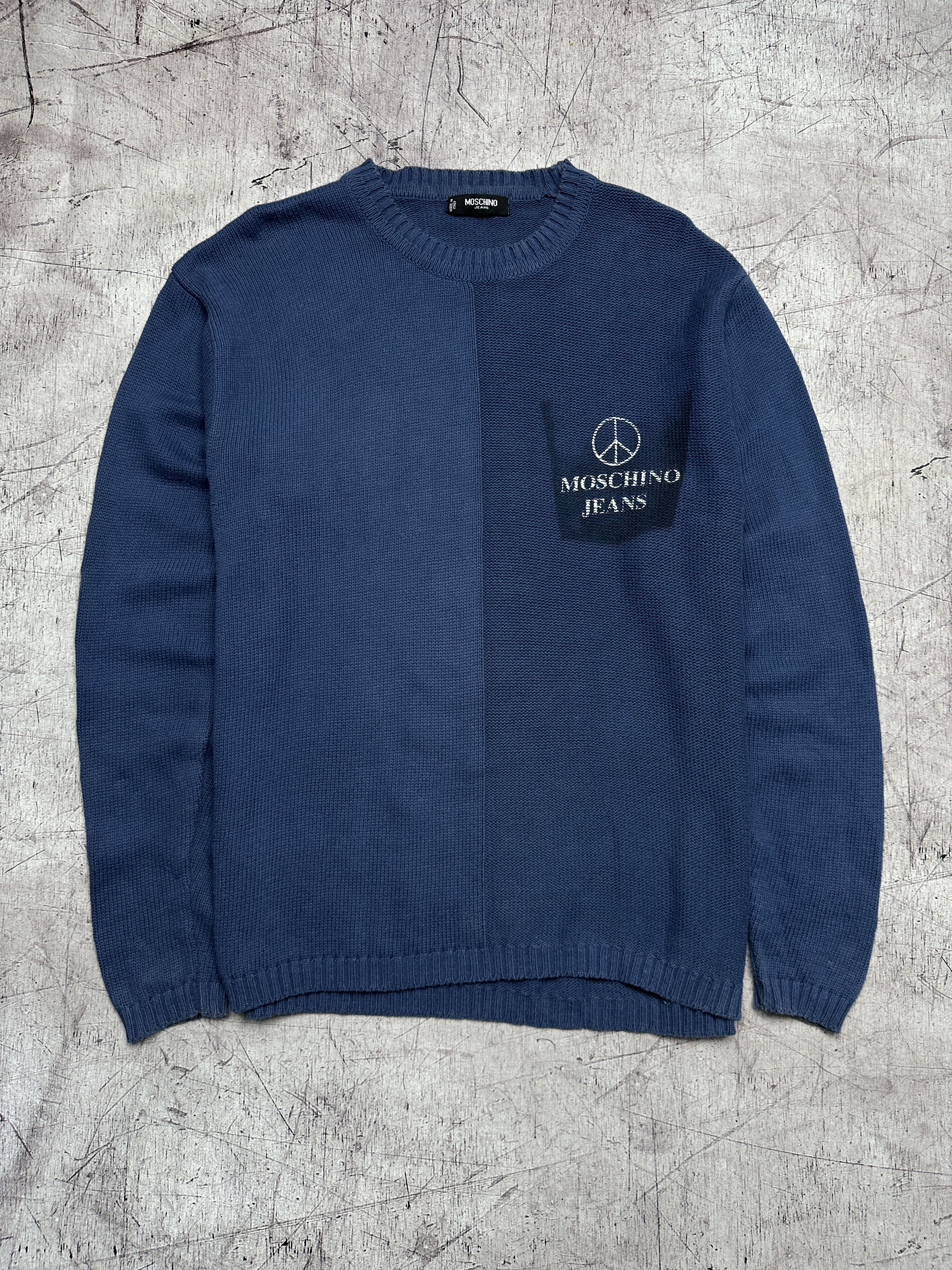 Moschino Moschino Jeans Vintage Mens Knit Sweater Size US L / EU 52-54 / 3 - 1 Thumbnail