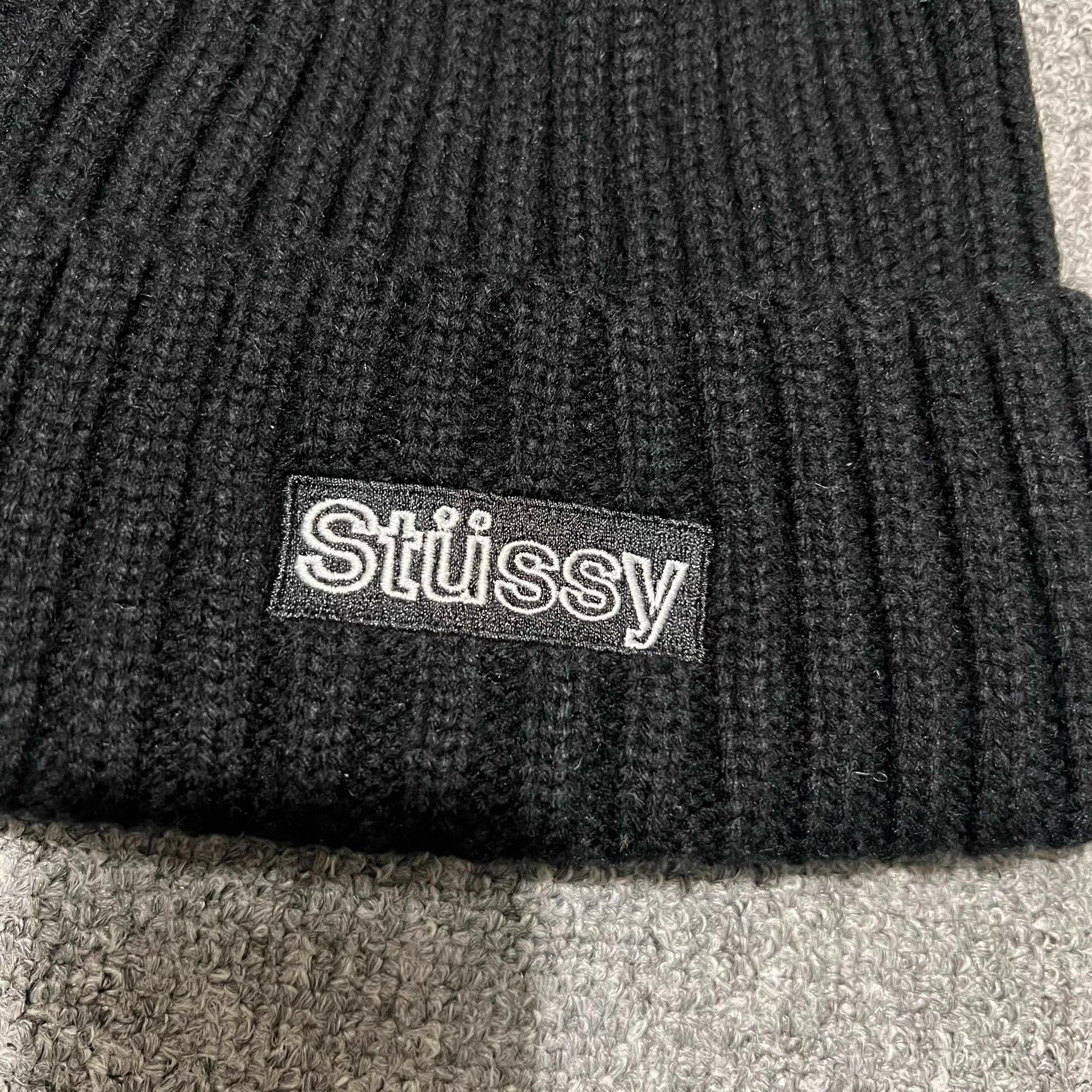 Stussy Stussy Embroidered Box Logo Knit Beanie Q7 Size ONE SIZE - 7 Thumbnail