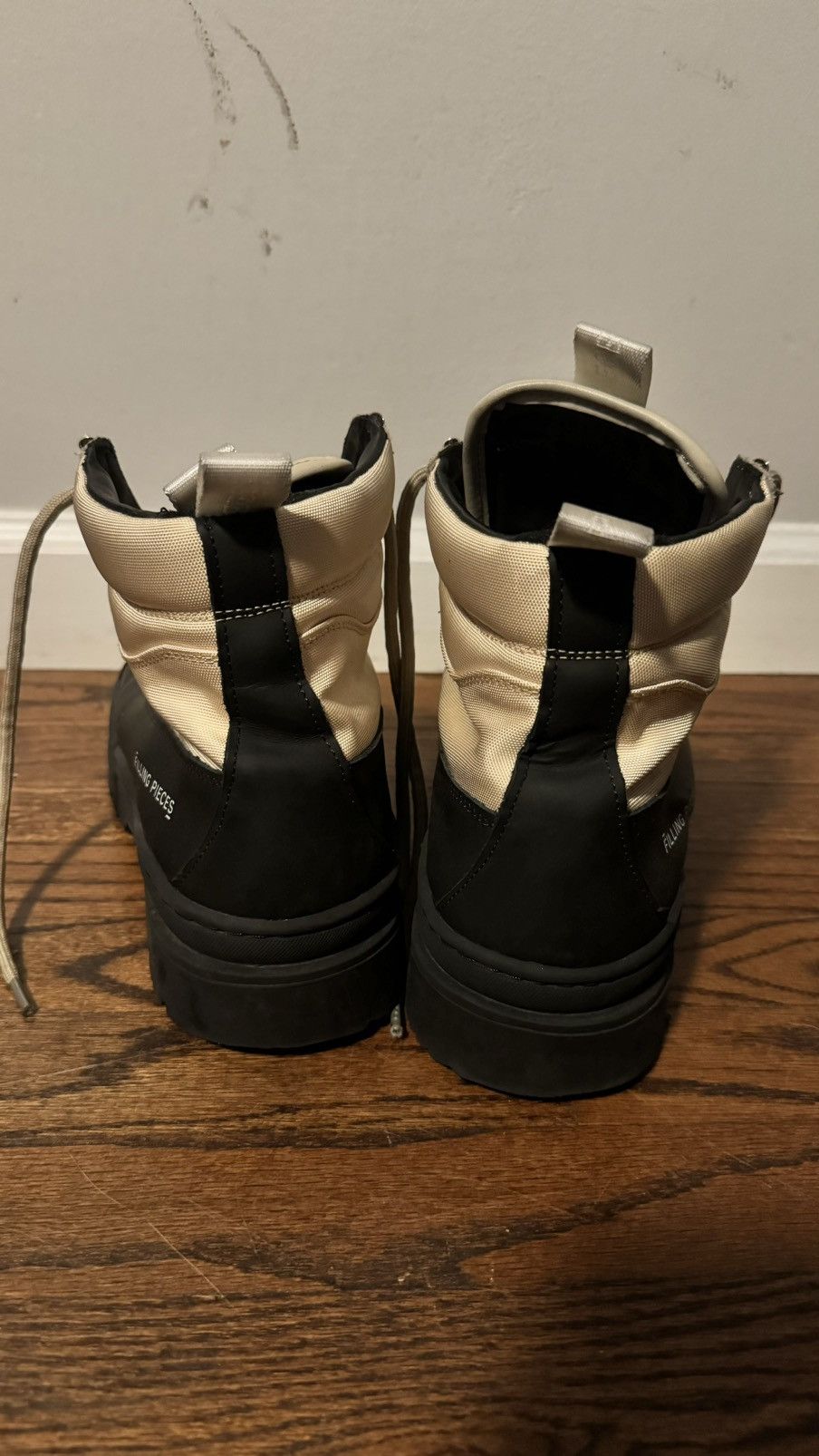 Filling Pieces Filling Pieces Beige on Black Hiking Boots Size US 9.5 / EU 42-43 - 3 Thumbnail