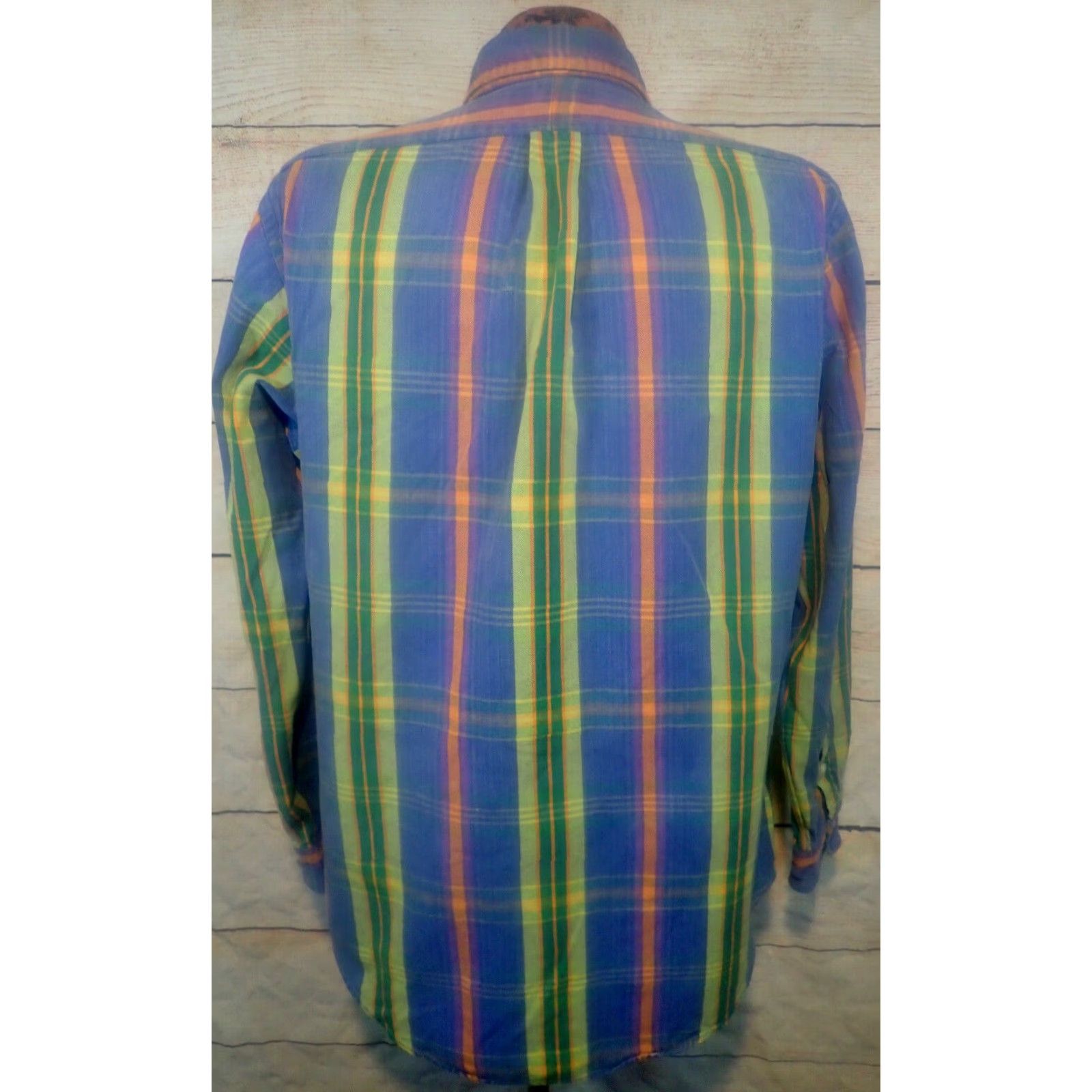 Polo Ralph Lauren Polo Ralph Lauren Plaid Flannel Shirt Men Multicolor Green Blue Long Sleeve Button-Up Adult Large Size US L / EU 52-54 / 3 - 3 Thumbnail