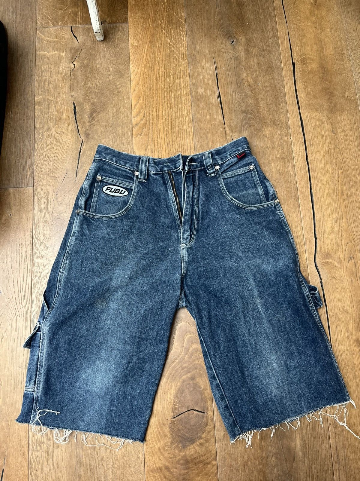 Fubu Jorts Fubu y2k Shorts Jeans Denim Size US 31 - 4 Thumbnail