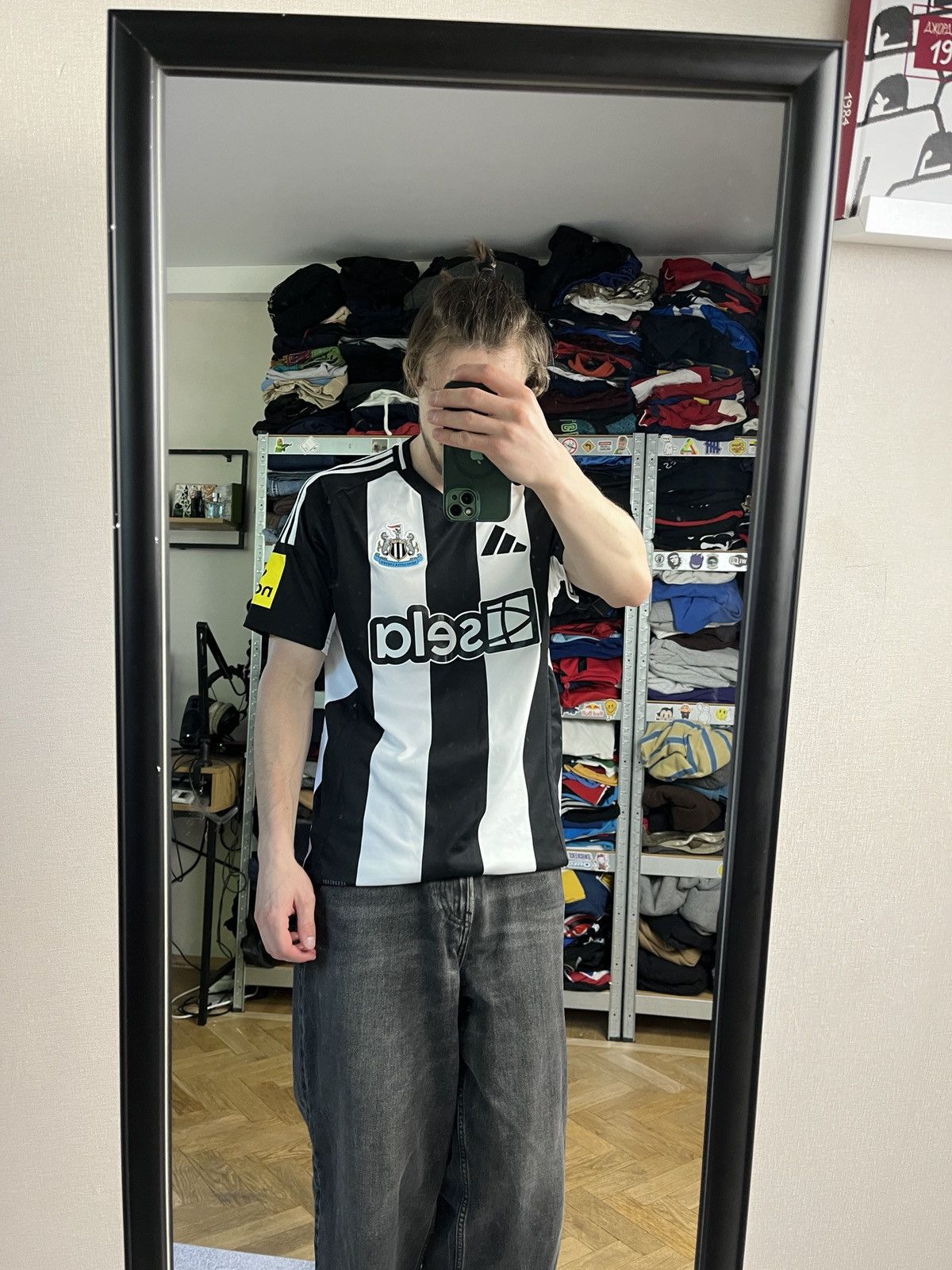 Adidas Newcastle United 2024/25 Home Soccer Jersey Blockcore Rare Size US L / EU 52-54 / 3 - 2 Thumbnail