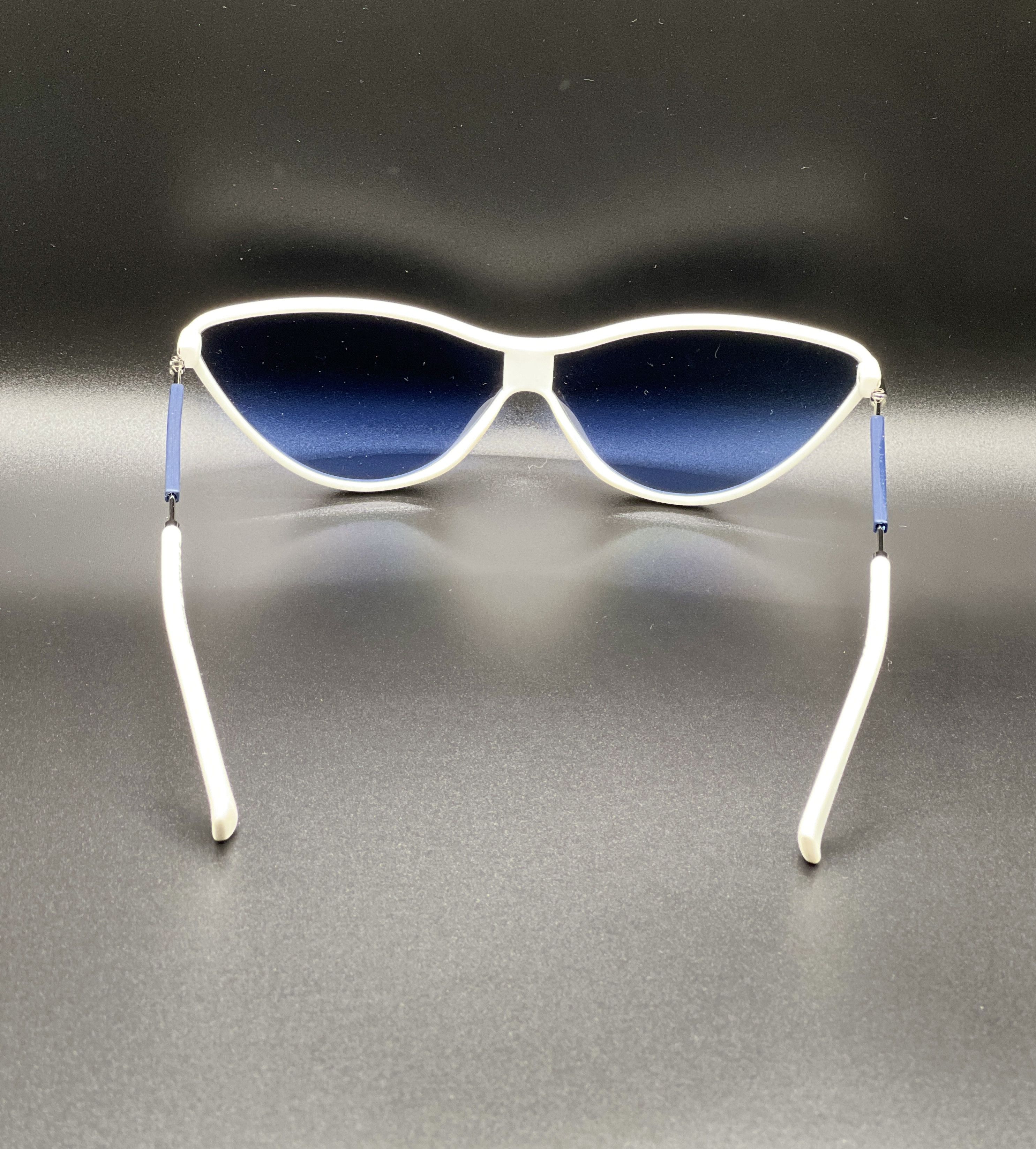 Calvin Klein Calvin Klein Jeans Cat-Eye CKJ19702S White Blue Sunglasses Size ONE SIZE - 3 Thumbnail
