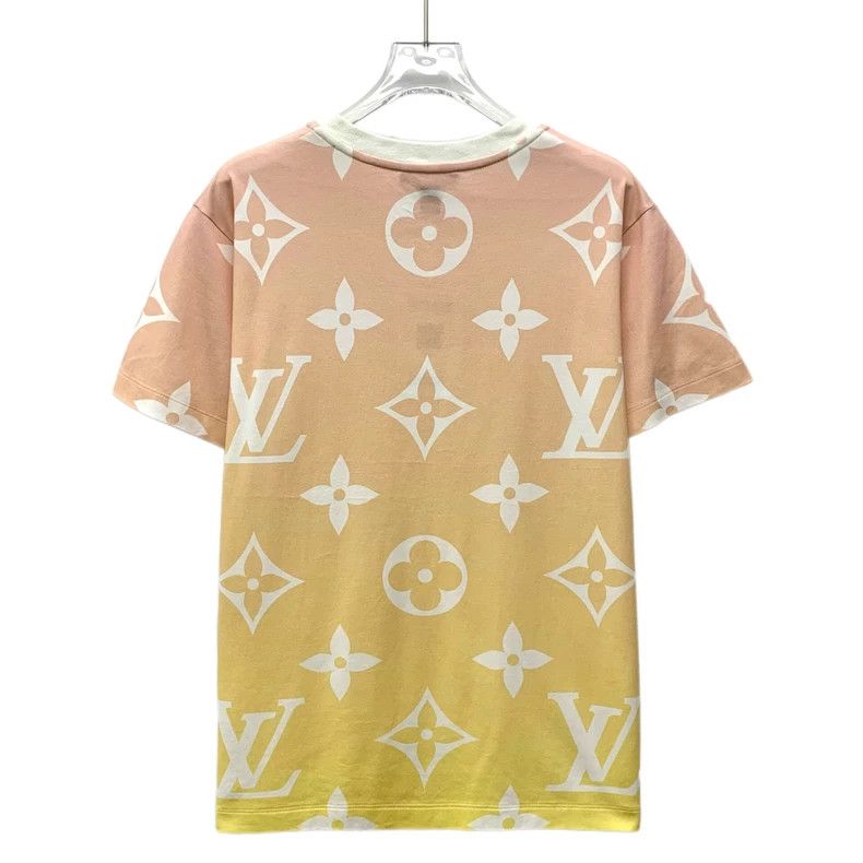 Louis Vuitton Louis Vuitton Color-block logo full-print chain cotton cre Size L / US 10 / IT 46 - 2 Thumbnail
