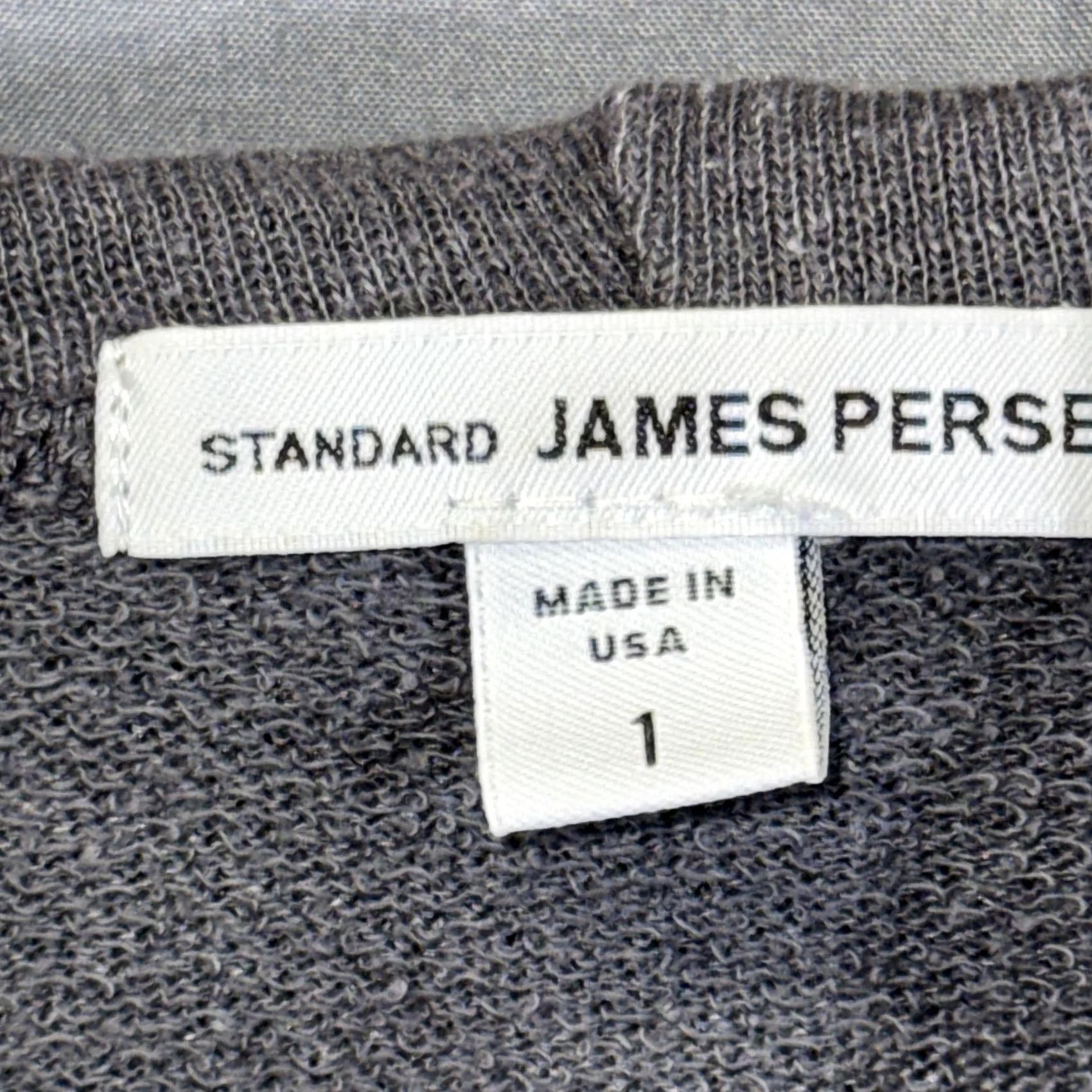 James Perse James Perse Hoodie Womens Small Gray Full Zip Raglan 3/4 Sleeves Pockets Made in USA Size S / US 4 / IT 40 - 6 Thumbnail