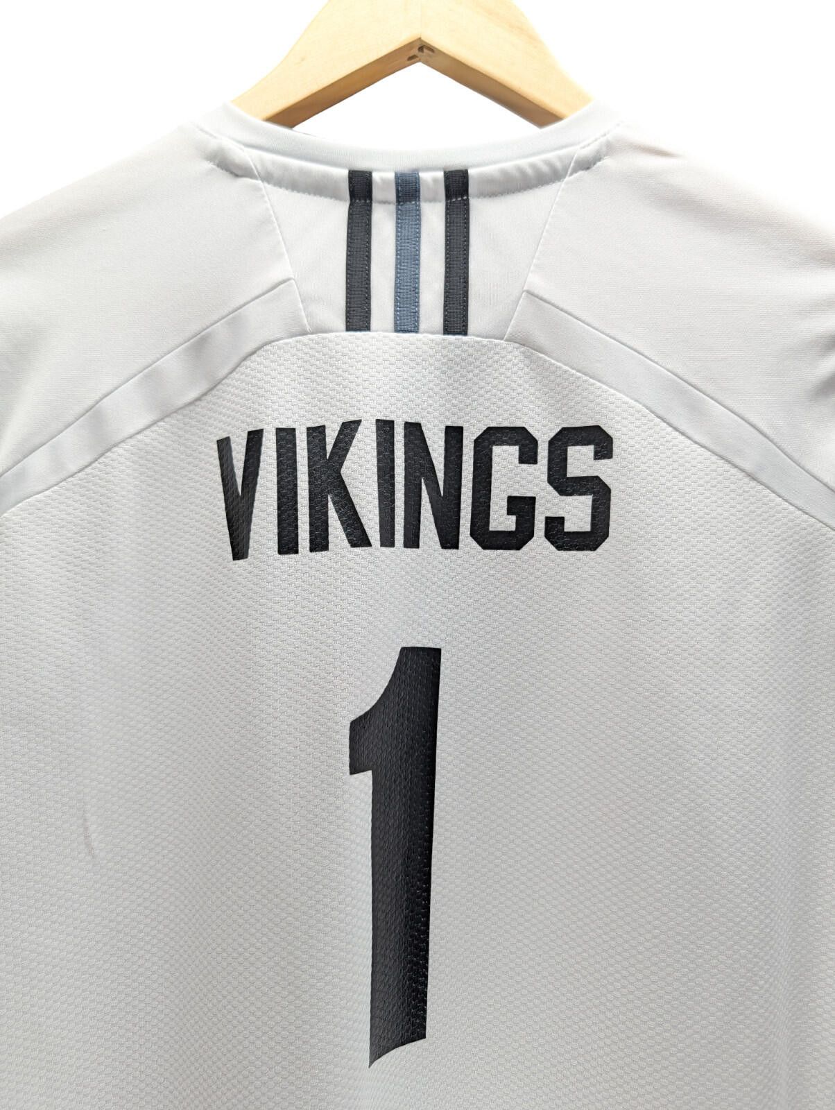 Adidas Adidas Jersey S Climalite Long Sleeve V-Neck Number 1 White Size S / US 4 / IT 40 - 5 Thumbnail