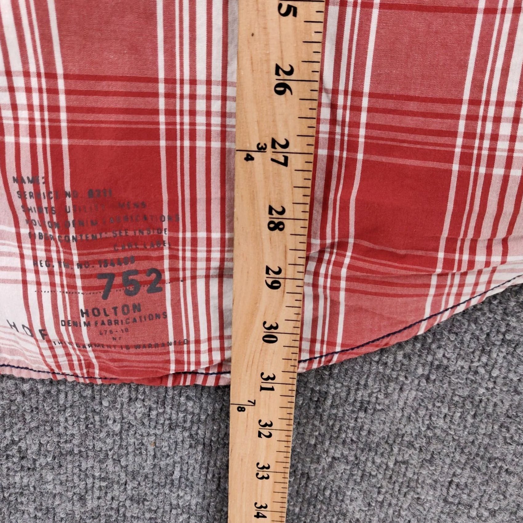 Vintage Holton Shirt Mens 2XL Plaid Red Cotton Button-Up Long Sleeve Casual Size US XXL / EU 58 / 5 - 6 Thumbnail