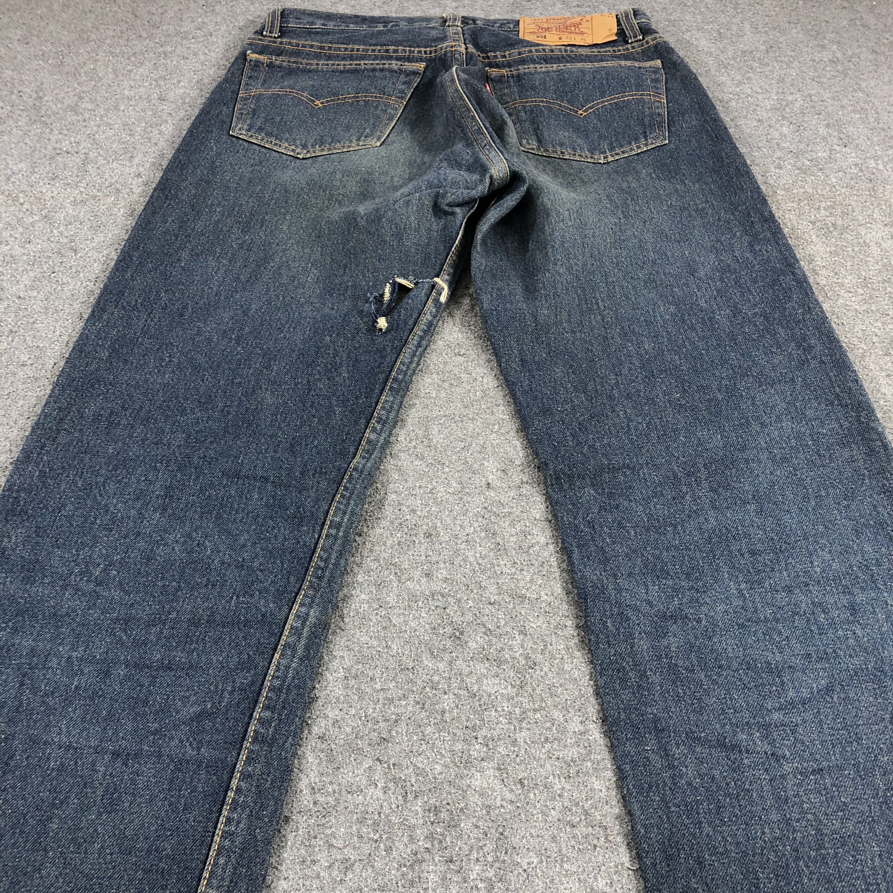 Levi's × Vintage Vintage 90s Levis 501 Jeans-JM1347 Size US 31 - 4 Thumbnail