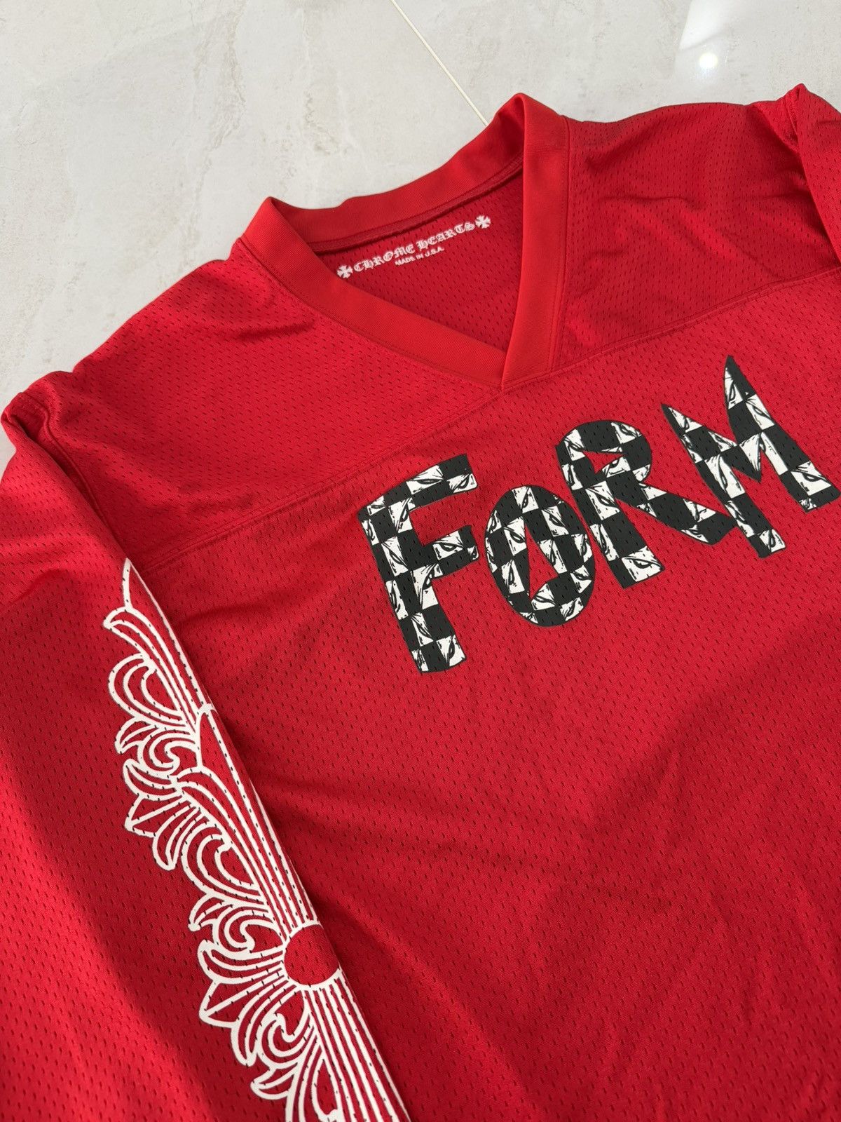 Chrome Hearts Chrome Hearts "TEAM" CNY Exclusive Mesh Longsleeve Sz.L Size US L / EU 52-54 / 3 - 2 Thumbnail