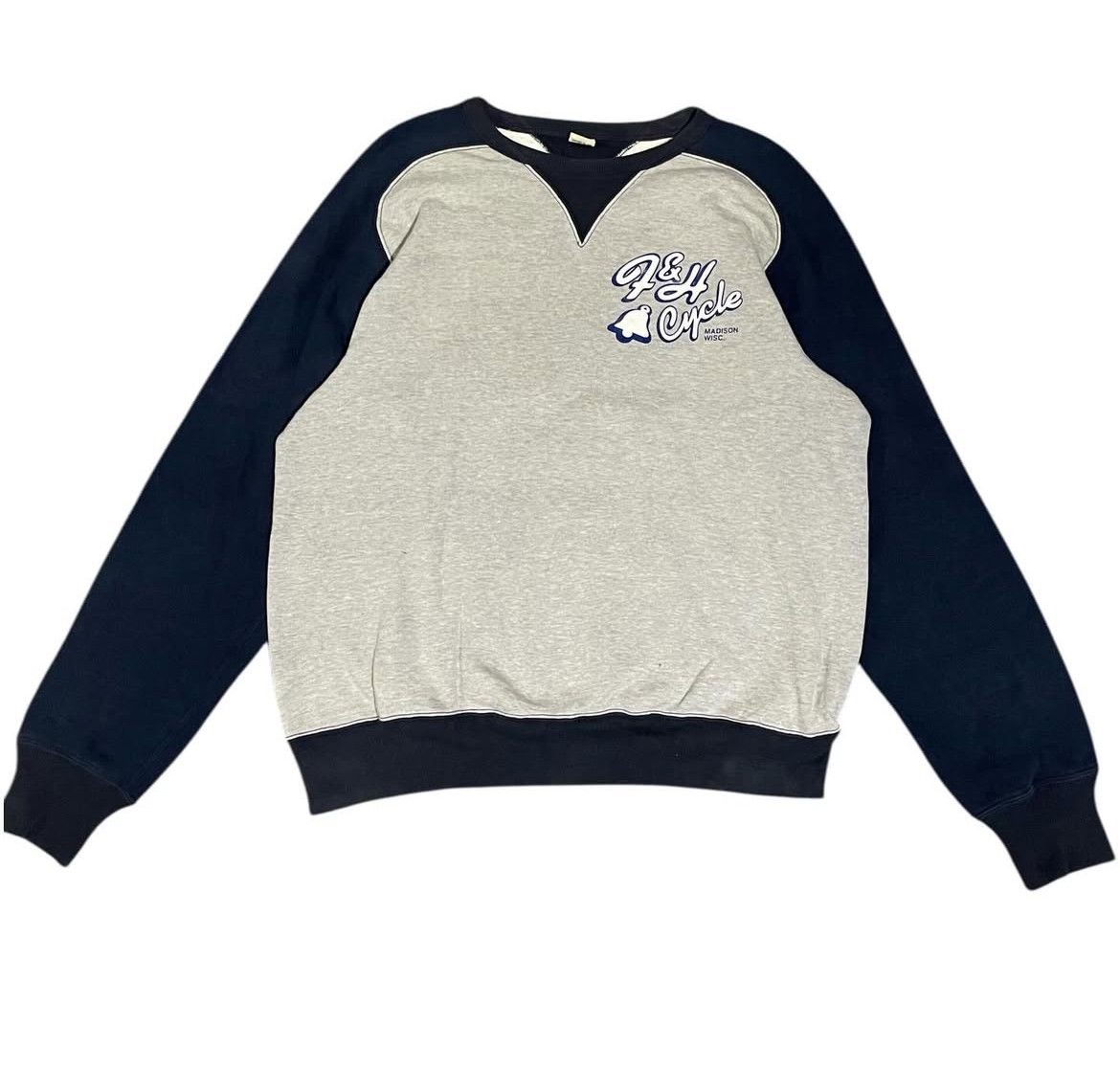 The Flat Head 2000s The Flat Head Cycle Madison Wisc Crewneck Size US L / EU 52-54 / 3 - 1 Thumbnail