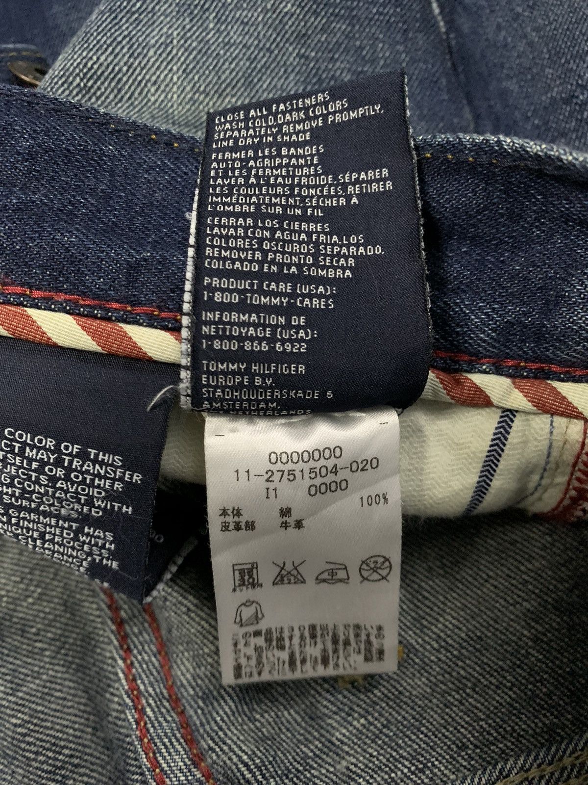 Tommy Hilfiger Tommy Hilfiger Blue Wash Straight Leg Distressed Jeans Size US 32 / EU 48 - 20 Thumbnail
