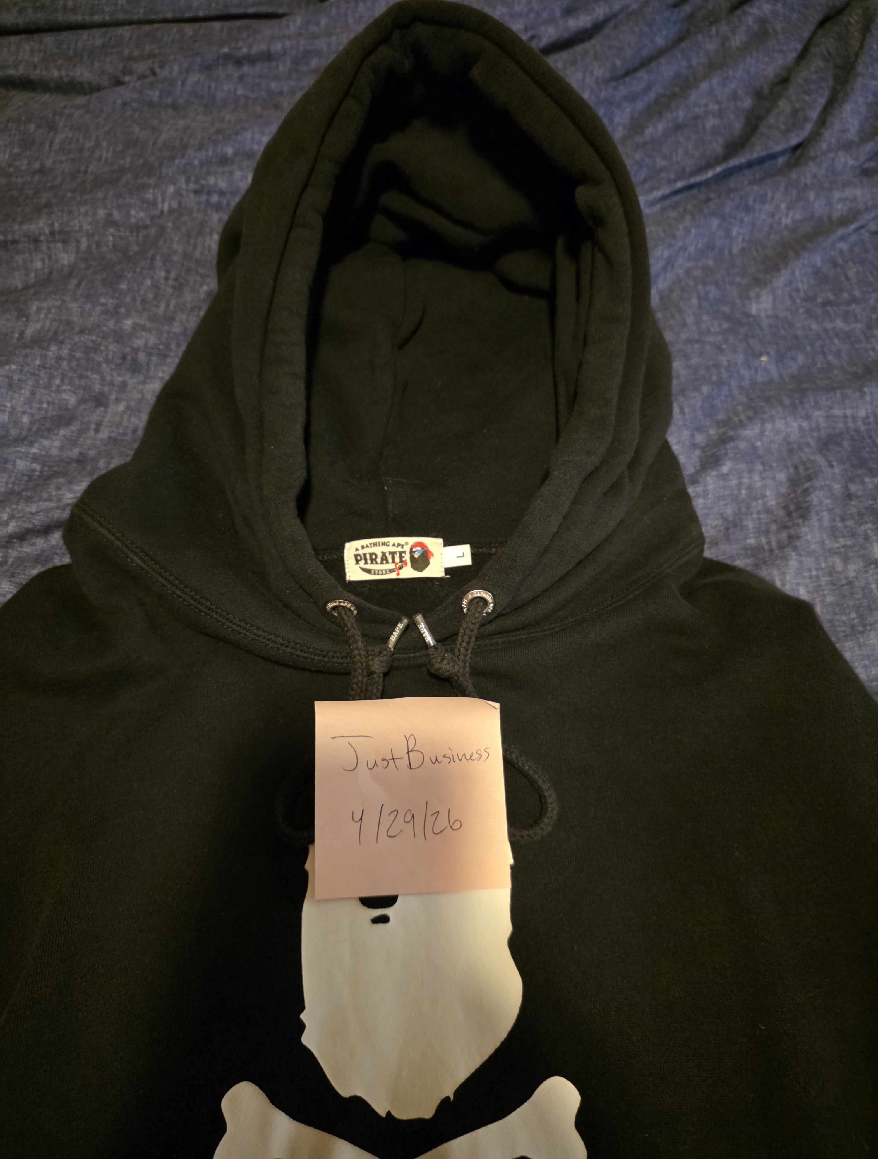 Bape Bape Pirate Store Crossbones Pullover Hoodie Size US L / EU 52-54 / 3 - 3 Thumbnail