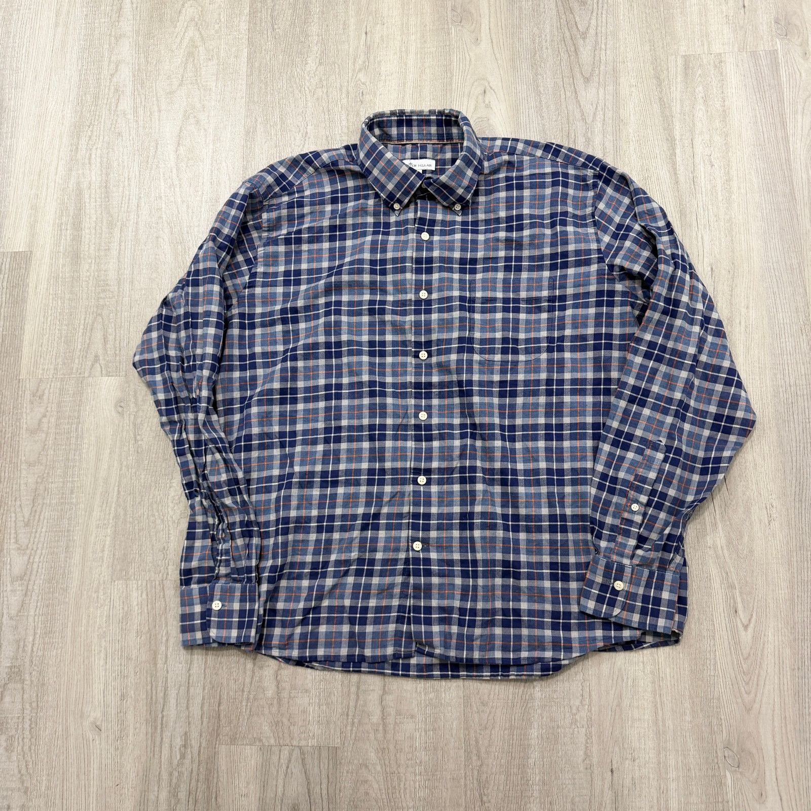 Johnston & Murphy Johnston & Murphy Button Down Shirt Men's Extra Large Blue Size US XL / EU 56 / 4 - 1 Thumbnail