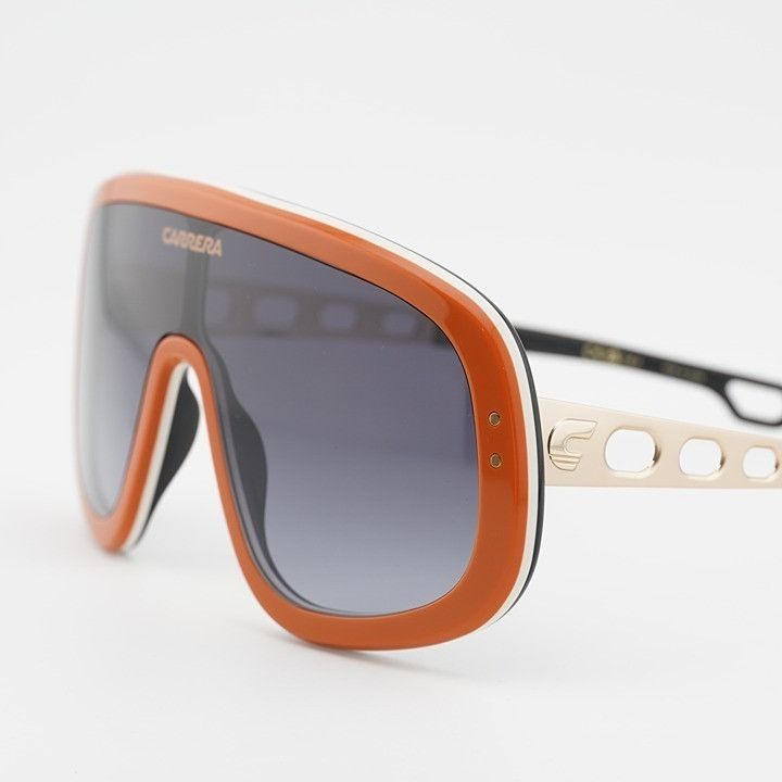Carrera Carrera FLAGLAB 17 0C3E 9O Unisex Sunglasses Orange Shield Size ONE SIZE - 7 Thumbnail