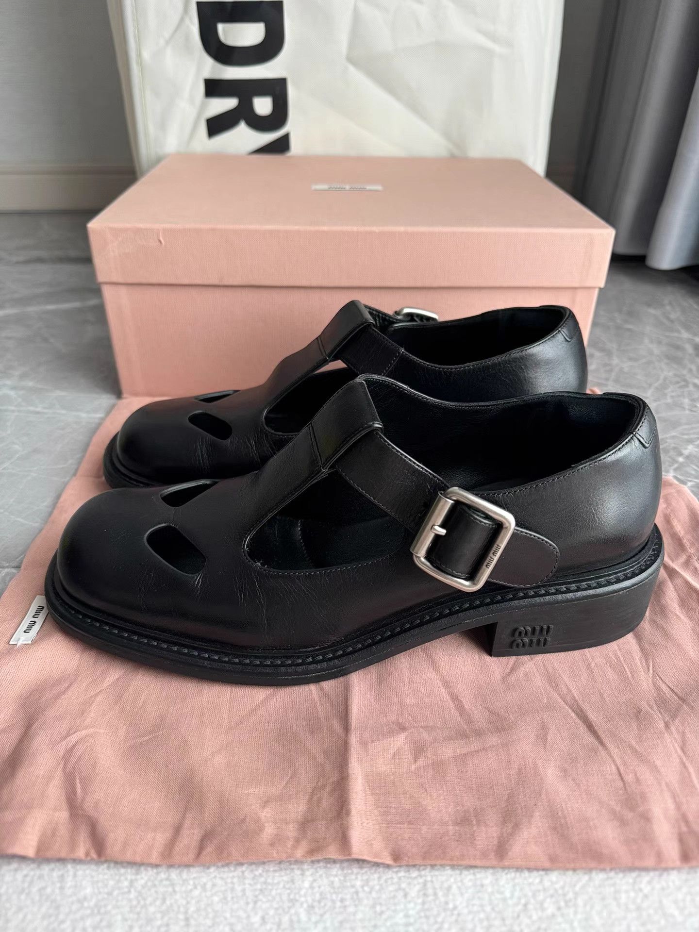 Miu Miu MiuMiu Runway T-Strap Mary Jane Shoes K6 Size US 8 / IT 38 - 1 Thumbnail
