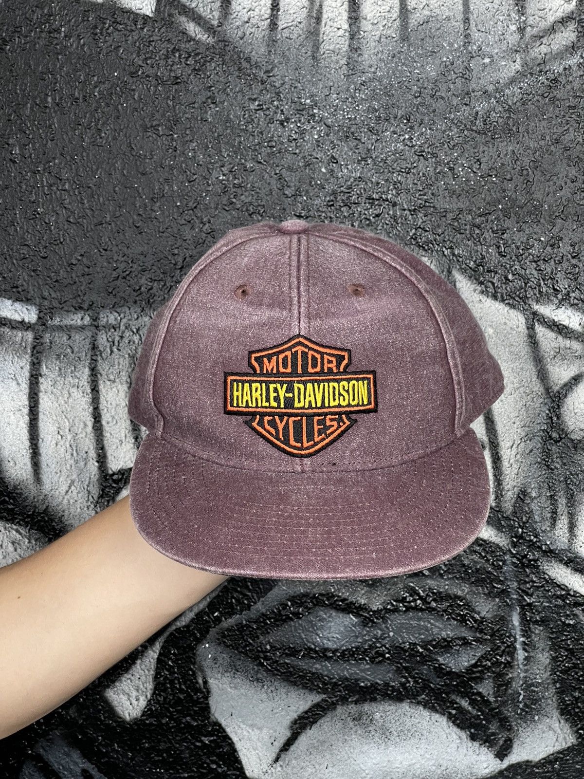 Harley Davidson Harley Davidson Motor Cycles Fabric Faded Cap Hat Size XL Size ONE SIZE - 5 Thumbnail