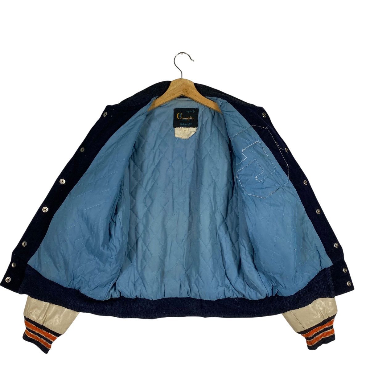 Champion Vintage 50s 60s Champion Running Man Labelled Varsity Jacket Size US M / EU 48-50 / 2 - 8 Thumbnail