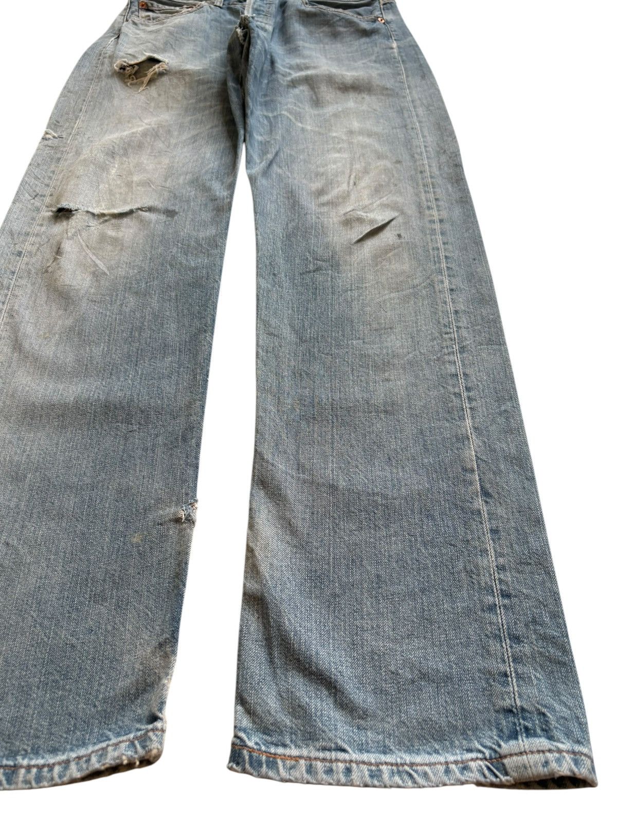 Levi's SALES🔥Vintage 90s Levis 501 Mud Wash Distressed Loose Jeans Size US 31 - 8 Thumbnail