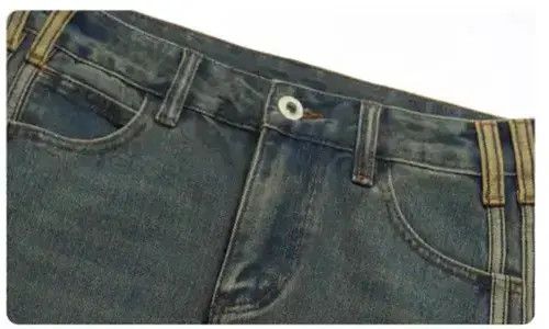 Jean Blue Jeans Y2K Baggy Denim Size 31" - 2 Thumbnail