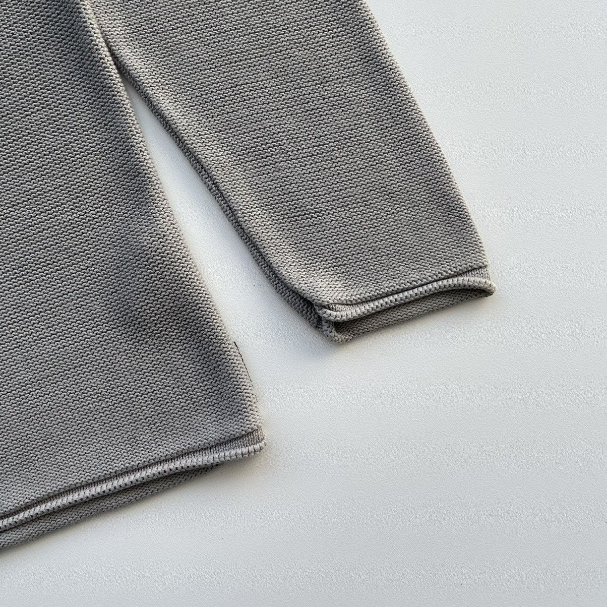 Armani × Emporio Armani × Vintage Armani Jeans Vintage Cotton Knit Sweater Grey Made in Italy Size US XL / EU 56 / 4 - 4 Thumbnail