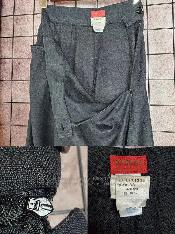Kenzo KENZO Summer Dark Gray Silk Casual Pants . Size 23" - 6 Thumbnail
