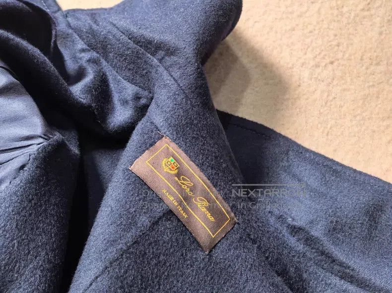 Loro Piana Loro Piana Lady Double Breasted Navy Collar Cashmere Coat Size M / US 6-8 / IT 42-44 - 6 Thumbnail