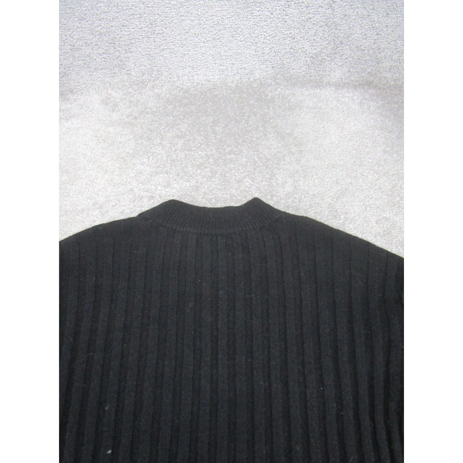 Madewell Madewell Sweater Womens 2XS Ribbed Knit Pullover Black Wool Blend Size XXS / US 00 / IT 34 - 4 Thumbnail