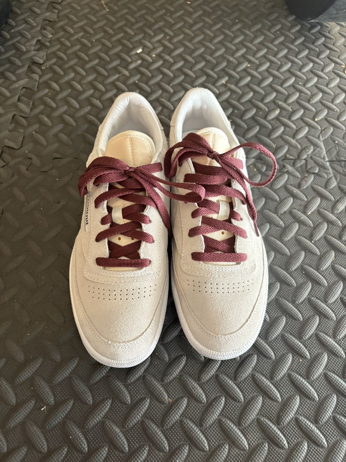 JJJJound × Reebok Reebok Club C 85 JJJJound Chalk Suede Size US 8 / EU 41 - 1 Thumbnail
