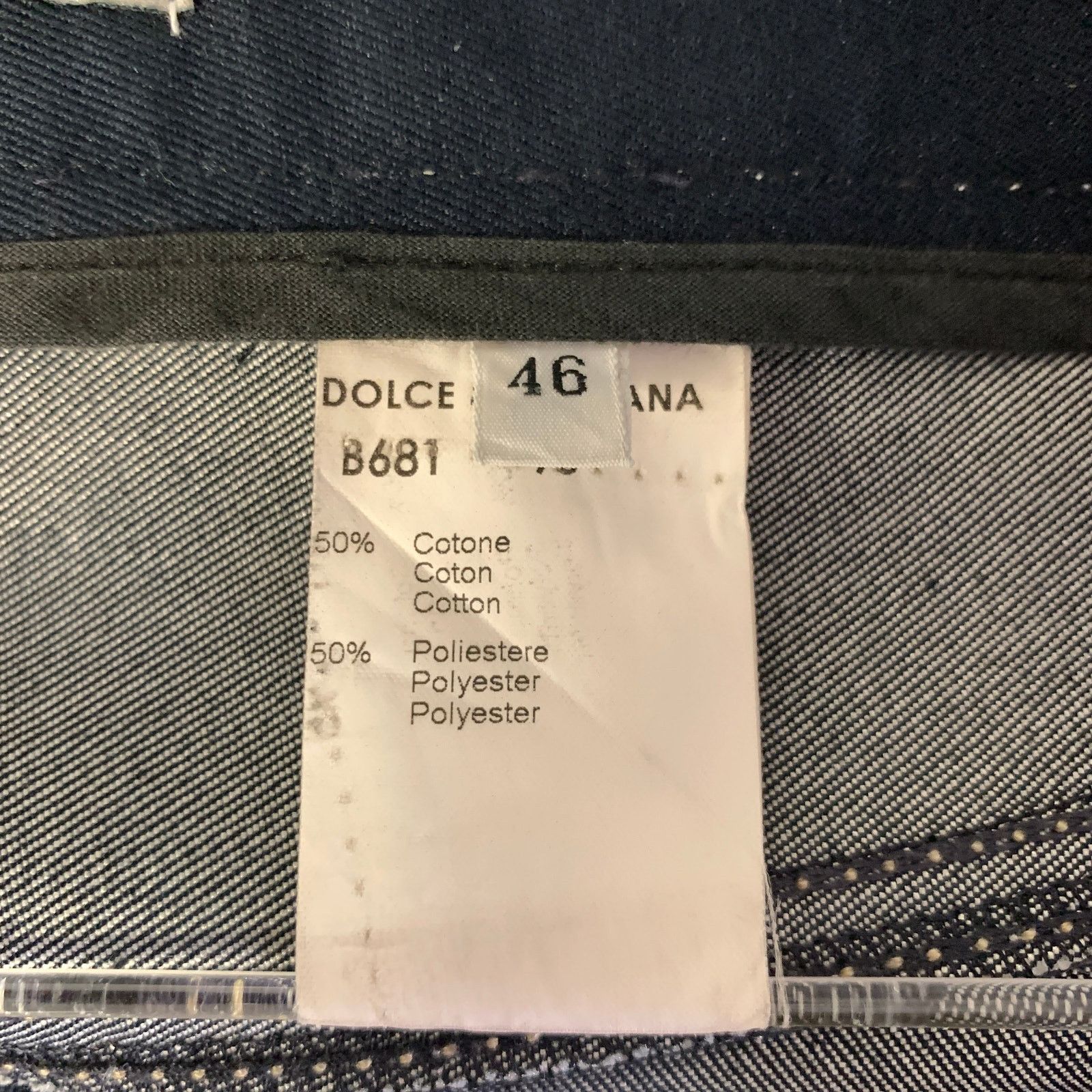 Dolce & Gabbana DOLCE & GABBANA Size 30 Navy Indigo Contrast Stitch Jeans Size US 30 / EU 46 - 6 Thumbnail