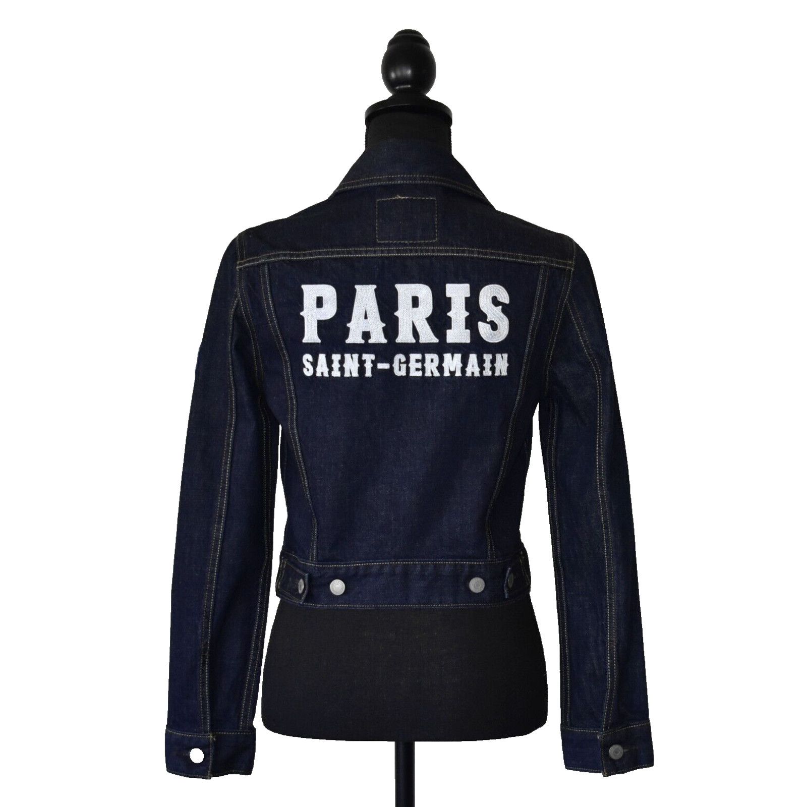 Levi's NWT LEVIS X PARIS SAINT GERMAIN PSG Logo Denim Jacket Size S Size S / US 4 / IT 40 - 4 Thumbnail