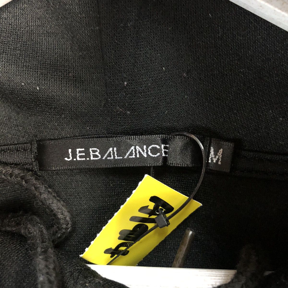 Japanese Brand J.E. Balance Black Hoodie #A1914 Size US M / EU 48-50 / 2 - 10 Thumbnail