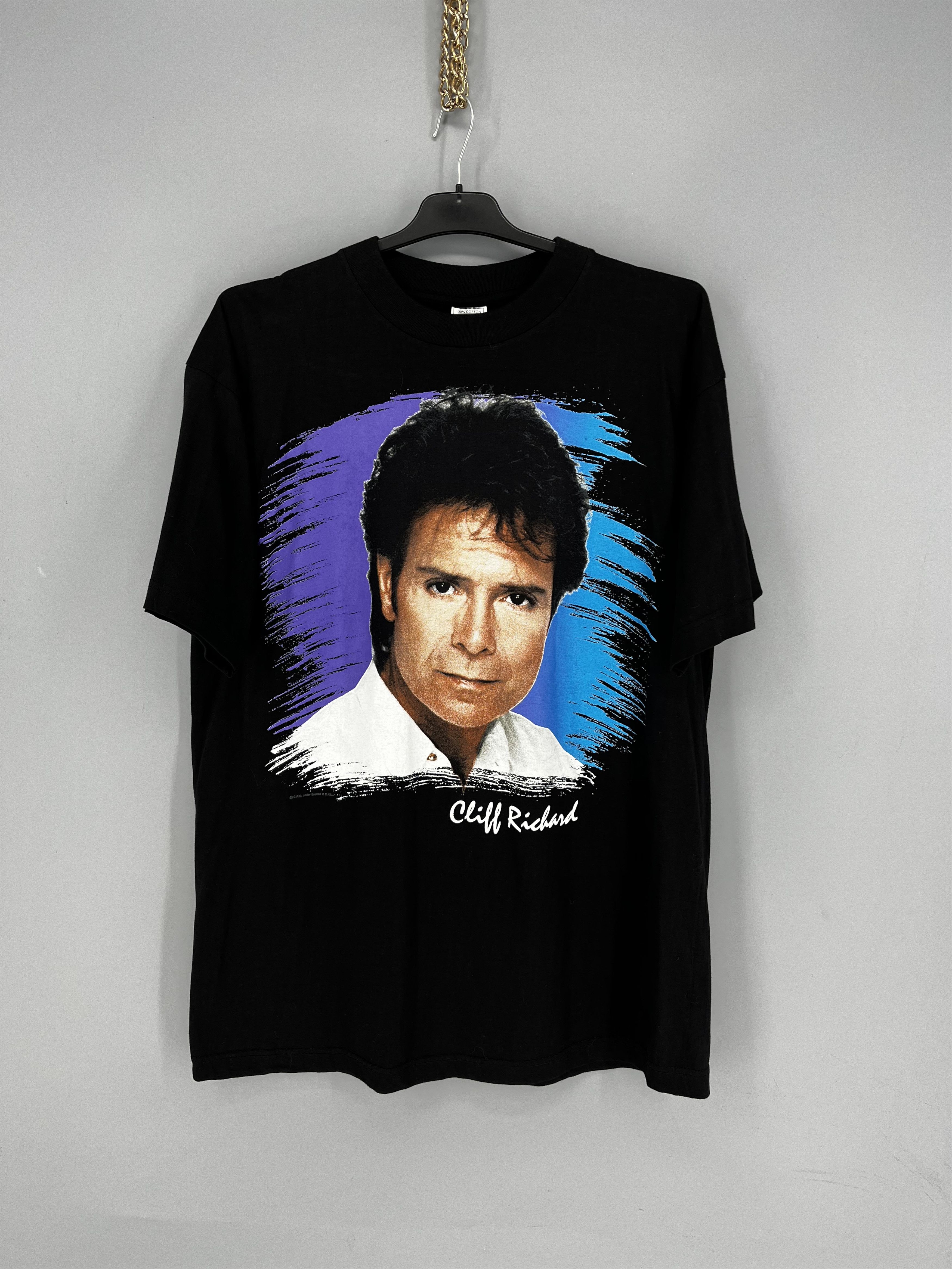 Band Tees Cliff Richard Tour 1994 Hit List Graphic Print Black Mens Size US L / EU 52-54 / 3 - 1 Thumbnail