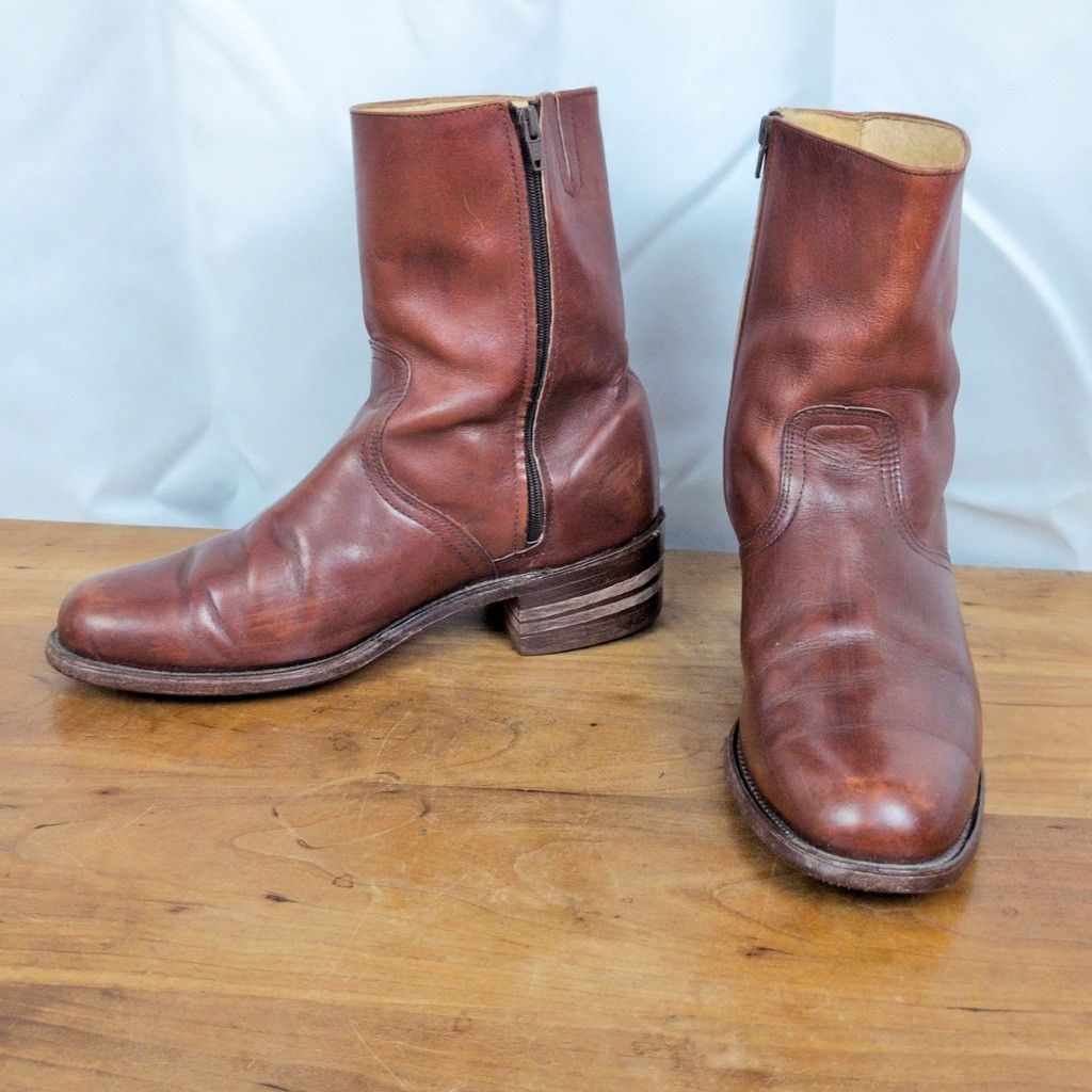 Frye Vintage Men's FRYE Zip Up Campus Boots Style 2700 11.5D | Grailed