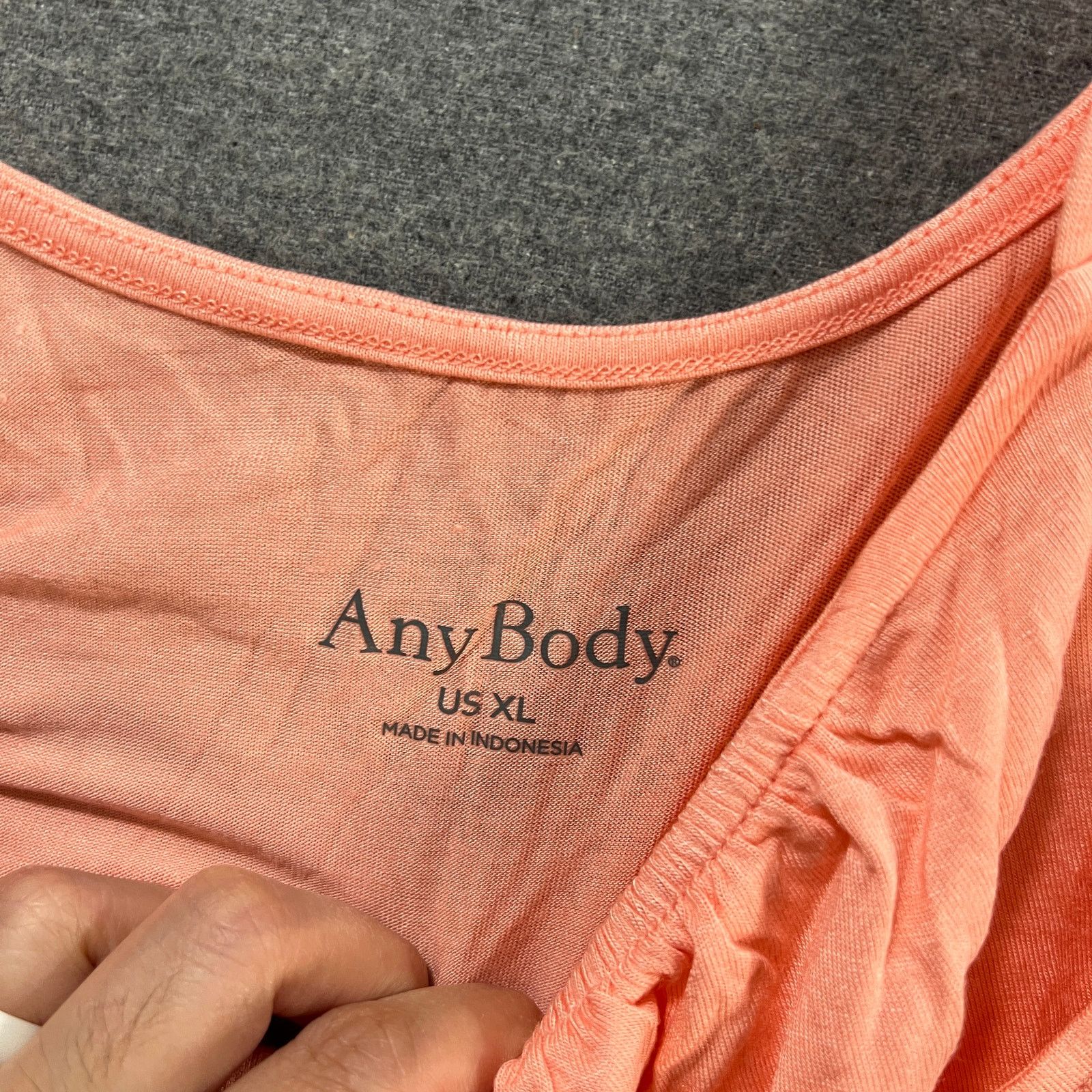 Other AnyBody Ruffle Tank and Cropped Pant Peach, X-Large Size XL / US 12-14 / IT 48-50 - 3 Thumbnail