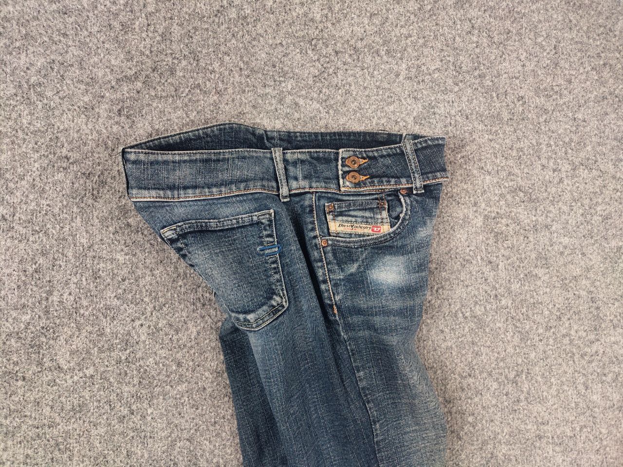 Diesel Vintage Diesel Belted low Rise jeans Flared bootcut Y2K Size 29" - 11 Thumbnail