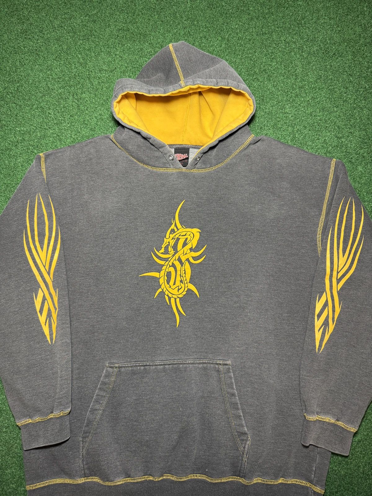 JNCO Vtg Y2K Verbal Assault Jnco Skater Grunge Tribal XL Hoodie Size US XL / EU 56 / 4 - 2 Thumbnail