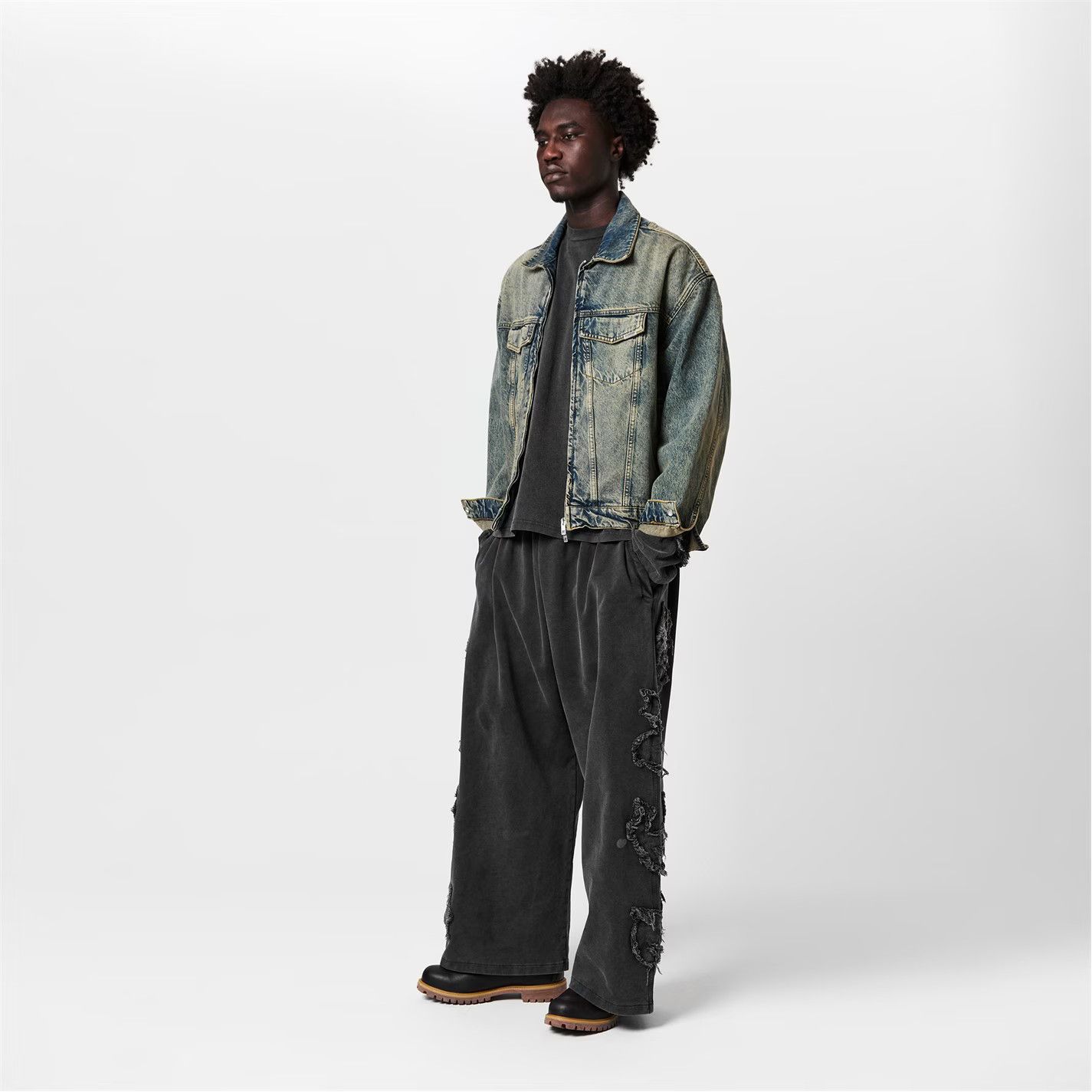 Acne Studios o1g2r1mq0825 Acne Goth Sweatpants & Joggers in Black Size US 32 / EU 48 - 6 Thumbnail
