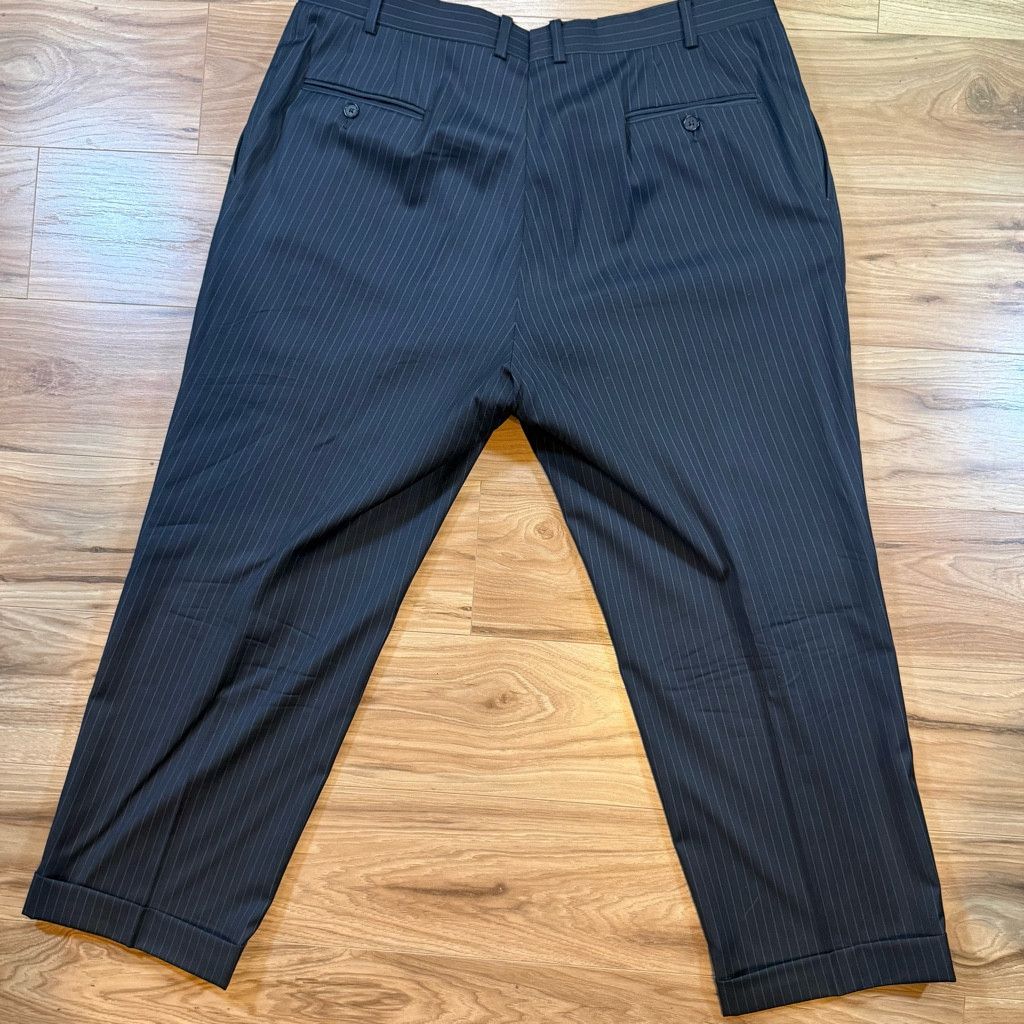 Jordan Brand Cremieux Men’s 46S Loro Piana Wool Pinstripe Suit Size 46S - 12 Thumbnail