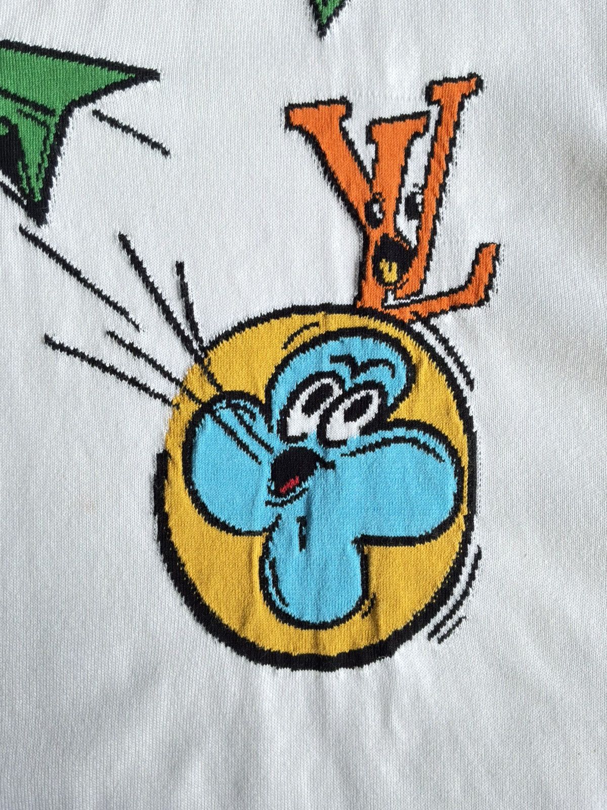 Louis Vuitton Louis Vuitton - Intarsia Comic Knit Tee Size US L / EU 52-54 / 3 - 6 Thumbnail