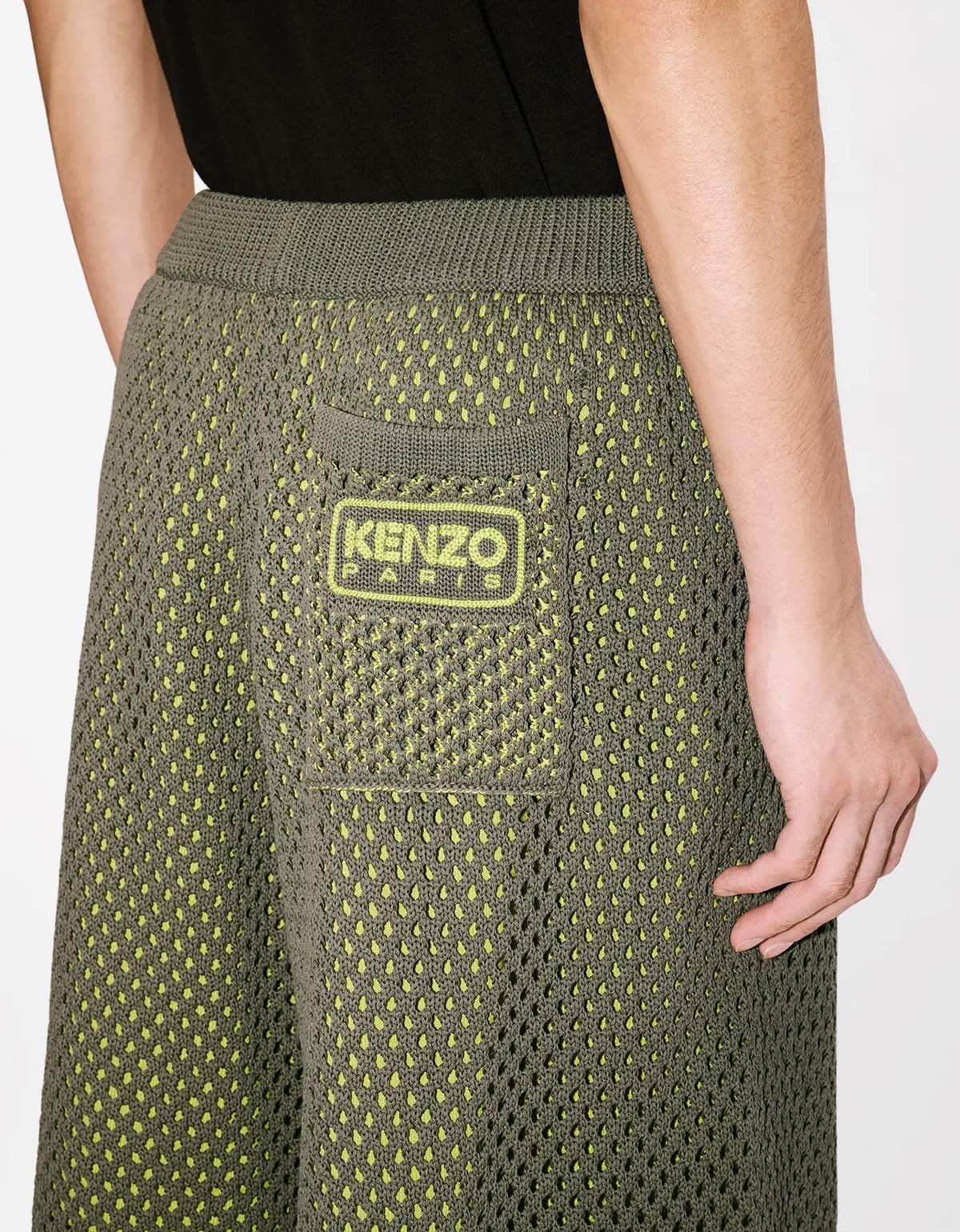 Kenzo Kenzo Green Embroidered Knitted Shorts Size US 30 / EU 46 - 5 Thumbnail