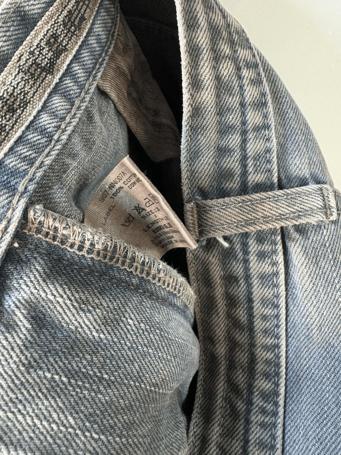 Number (N)ine Sz 3 Number Nine 07SS Mud Wash Double Cut Denim-2508 Size US 30 / EU 46 - 3 Thumbnail