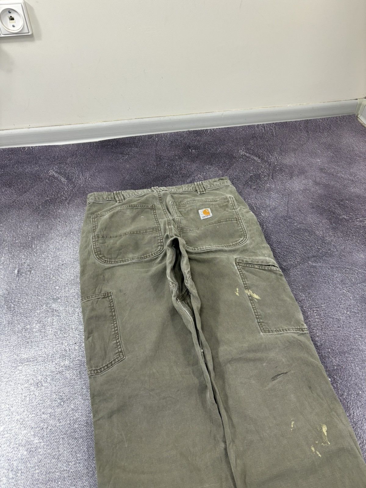 Carhartt Vintage Carhartt Double Knee Military Green Hype Baggy Pants Size US 32 / EU 48 - 4 Thumbnail