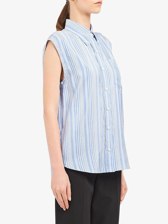 Prada Prada 2019 Sleeveless Silk Blouse Size M / US 6-8 / IT 42-44 - 1 Thumbnail