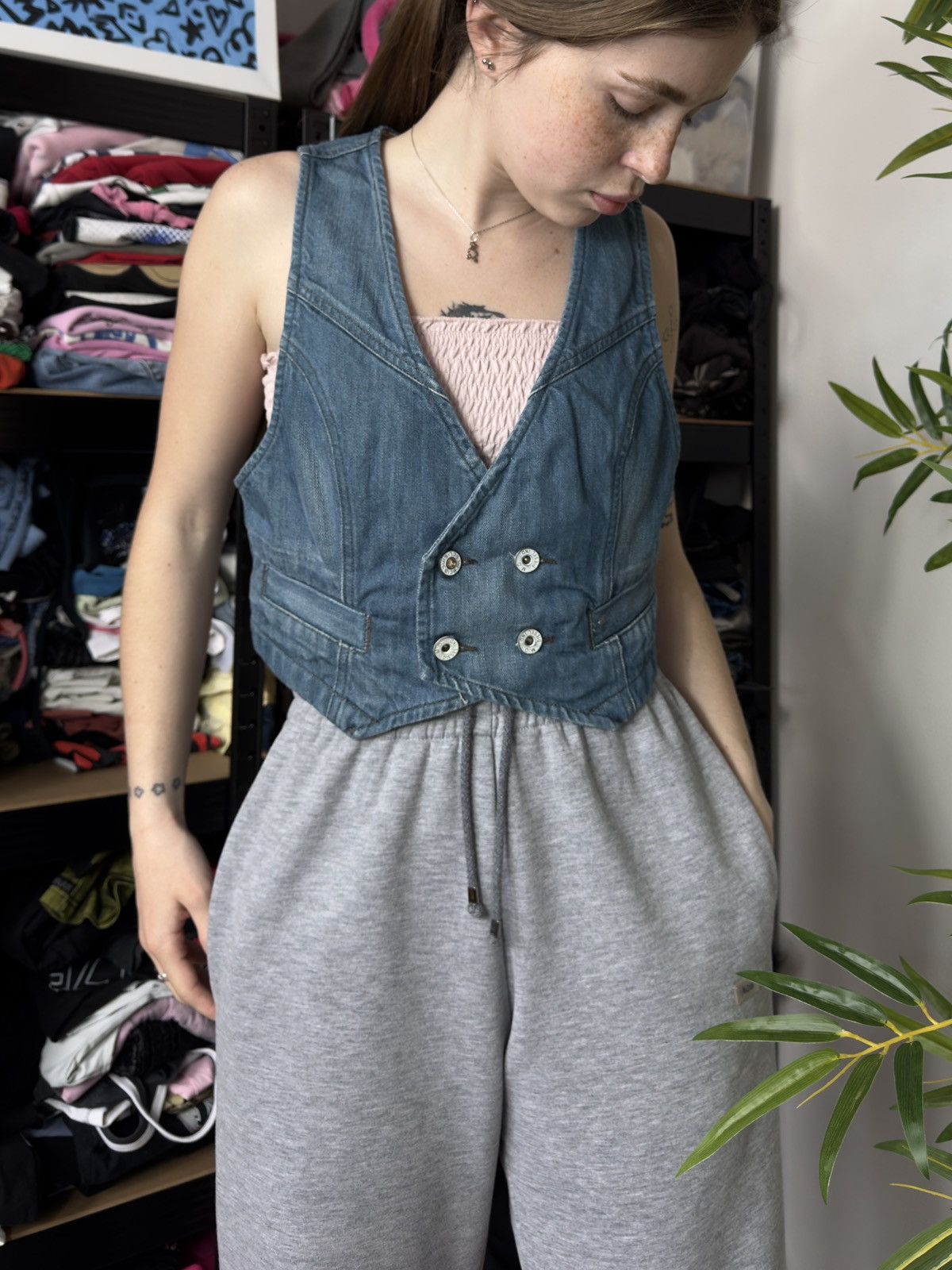 VINTAGE DIESEL DENIM Y2K CLASIC VEST