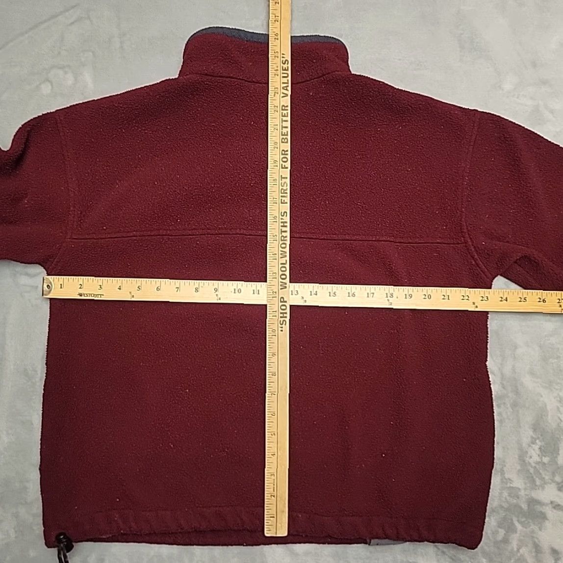 Vintage VTG Ten Peaks Sweater Men L Maroon Pullover 1/2 Zip T Fleece Aztec Made in USA Size US L / EU 52-54 / 3 - 7 Thumbnail