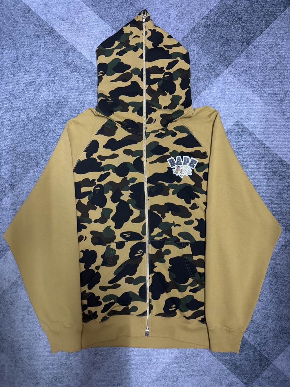 Bape A Bathing Ape Camo Crystal Zip Hoodie XL Size US XL / EU 56 / 4 - 1 Thumbnail
