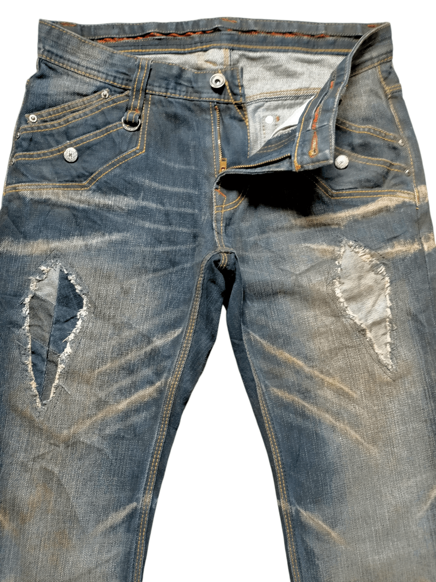 Hysteric Glamour Flare Jeans Nicole Club Patchwork Boot cut Denim Size US 30 / EU 46 - 6 Thumbnail